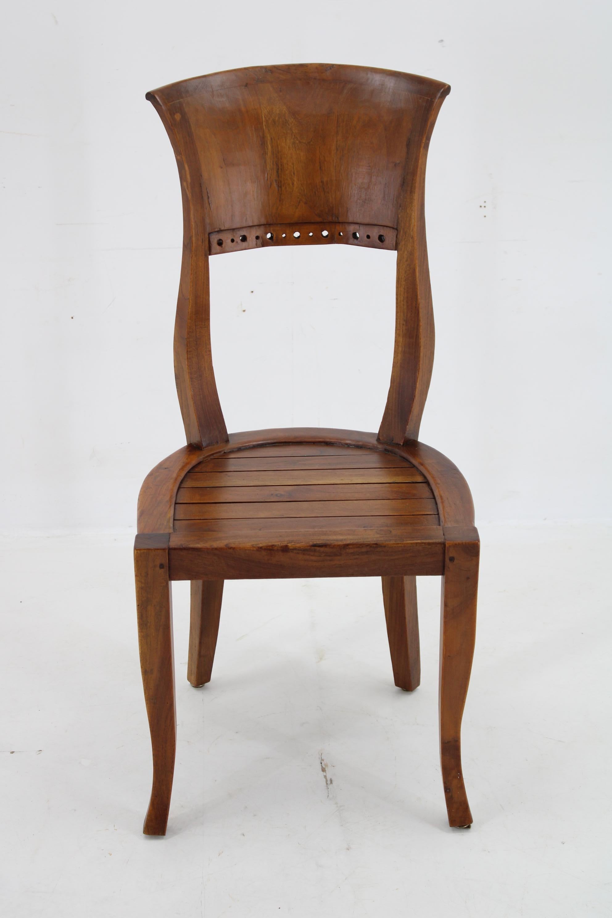 Mid-Century Modern Antique Teak Chair, India For Sale