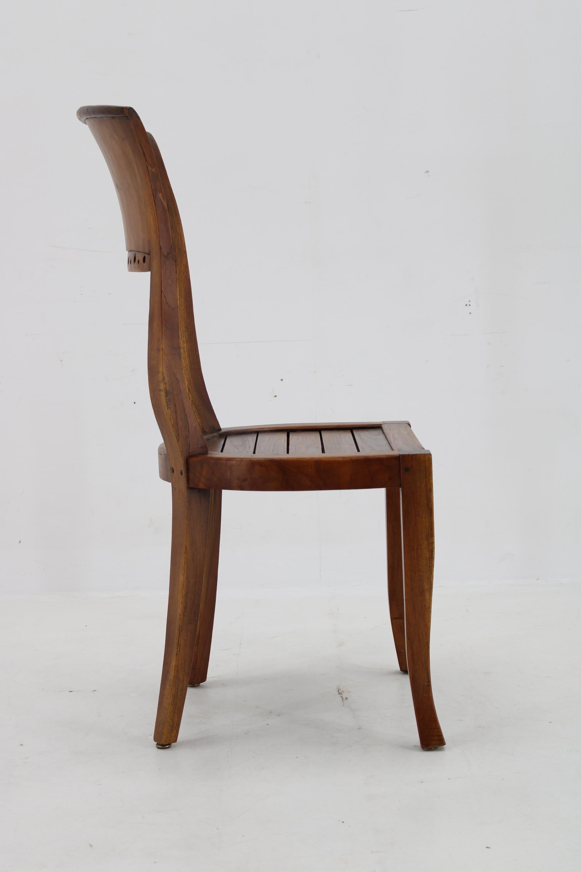 Indian Antique Teak Chair, India For Sale