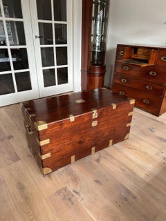 Antique teak colonial chest