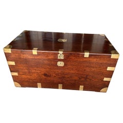 Antique teak colonial chest