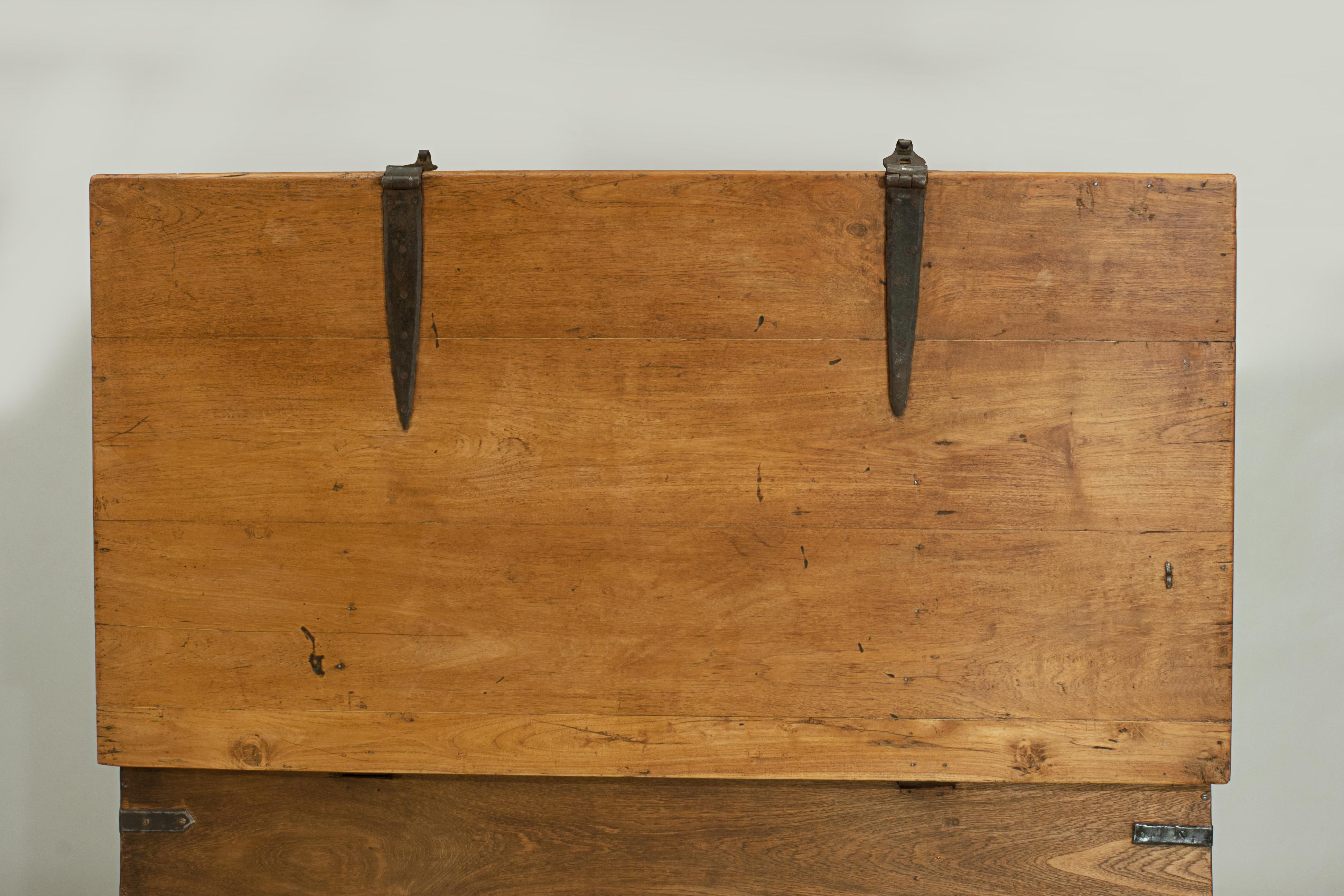 Antique Teak Trunk, Chest Coffee Table 1