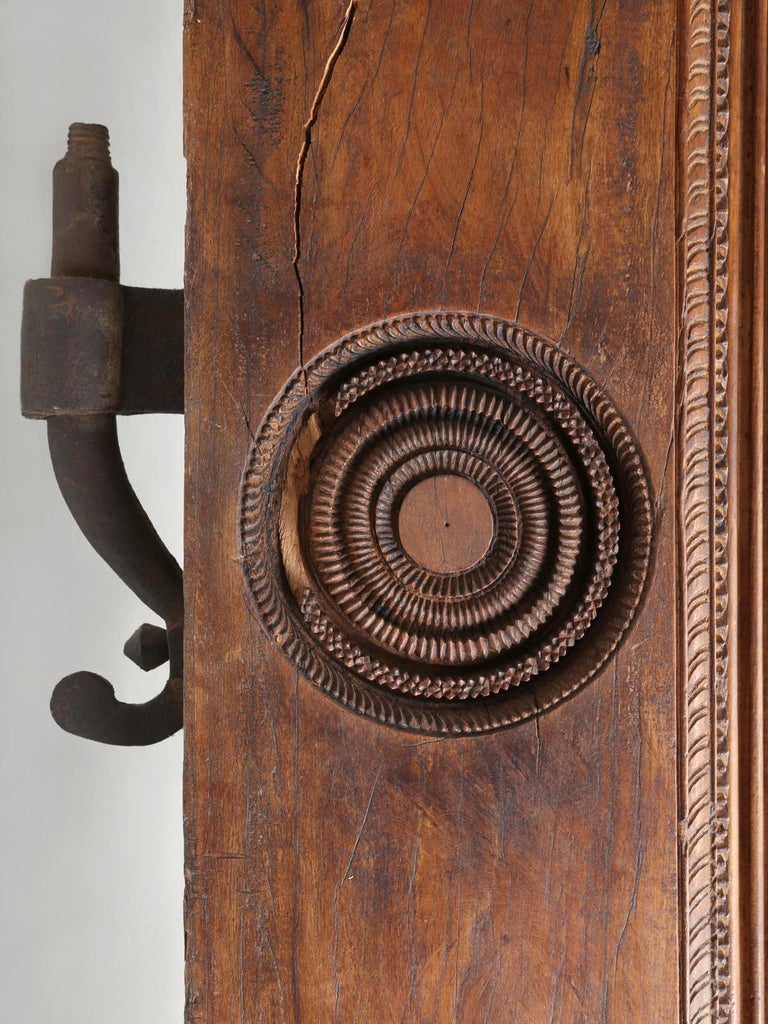 Antique Teak Wood Door Frame Imported from India with Exquisite Carving