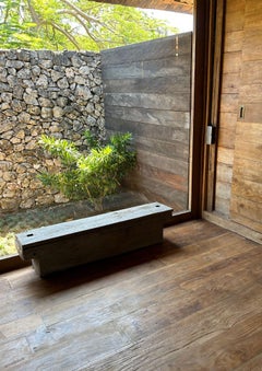 Antique Teak Wood Rice Storage Chest from Java, Indonesia c. 1900