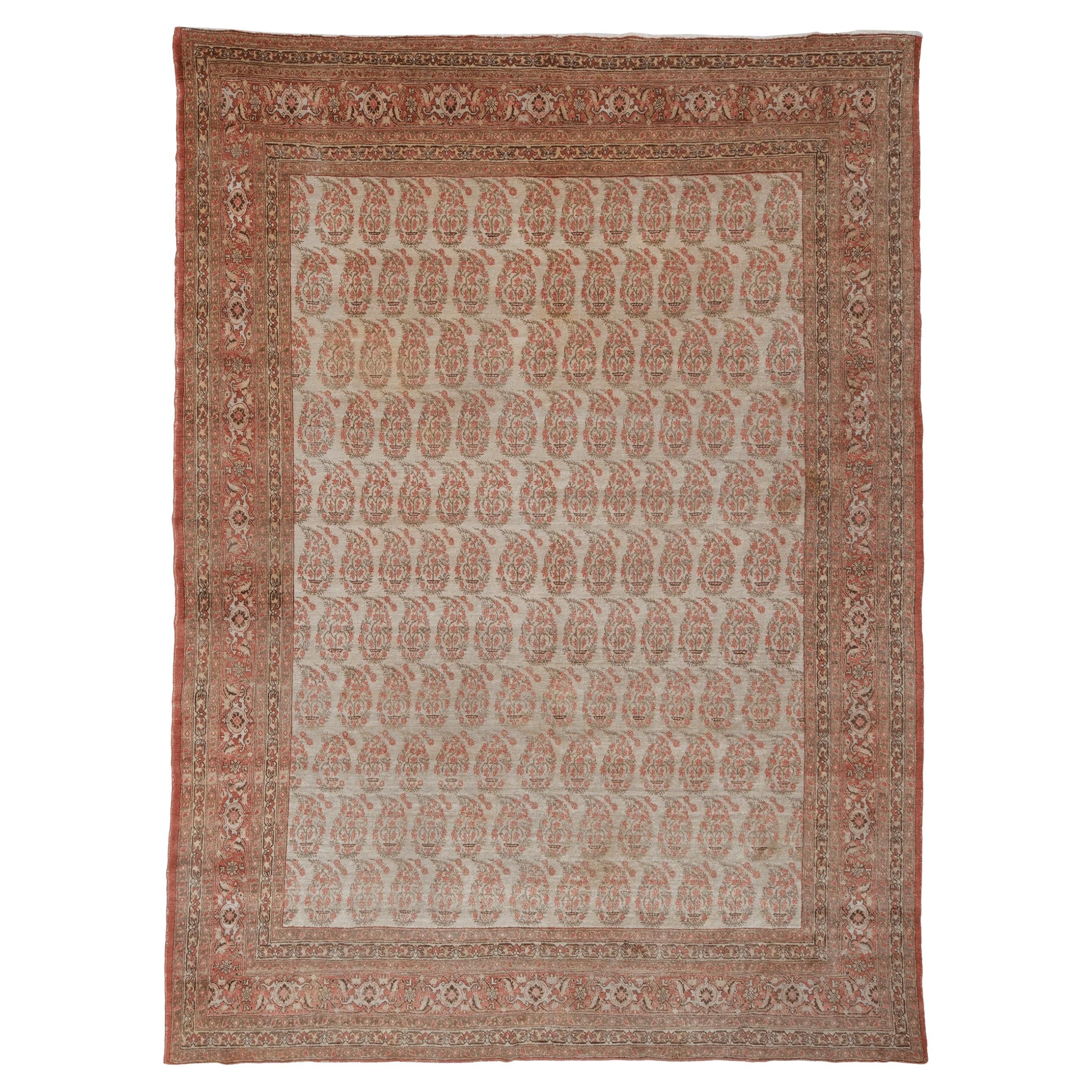 Tapis Tebriz ancien - Fin du 19e siècle