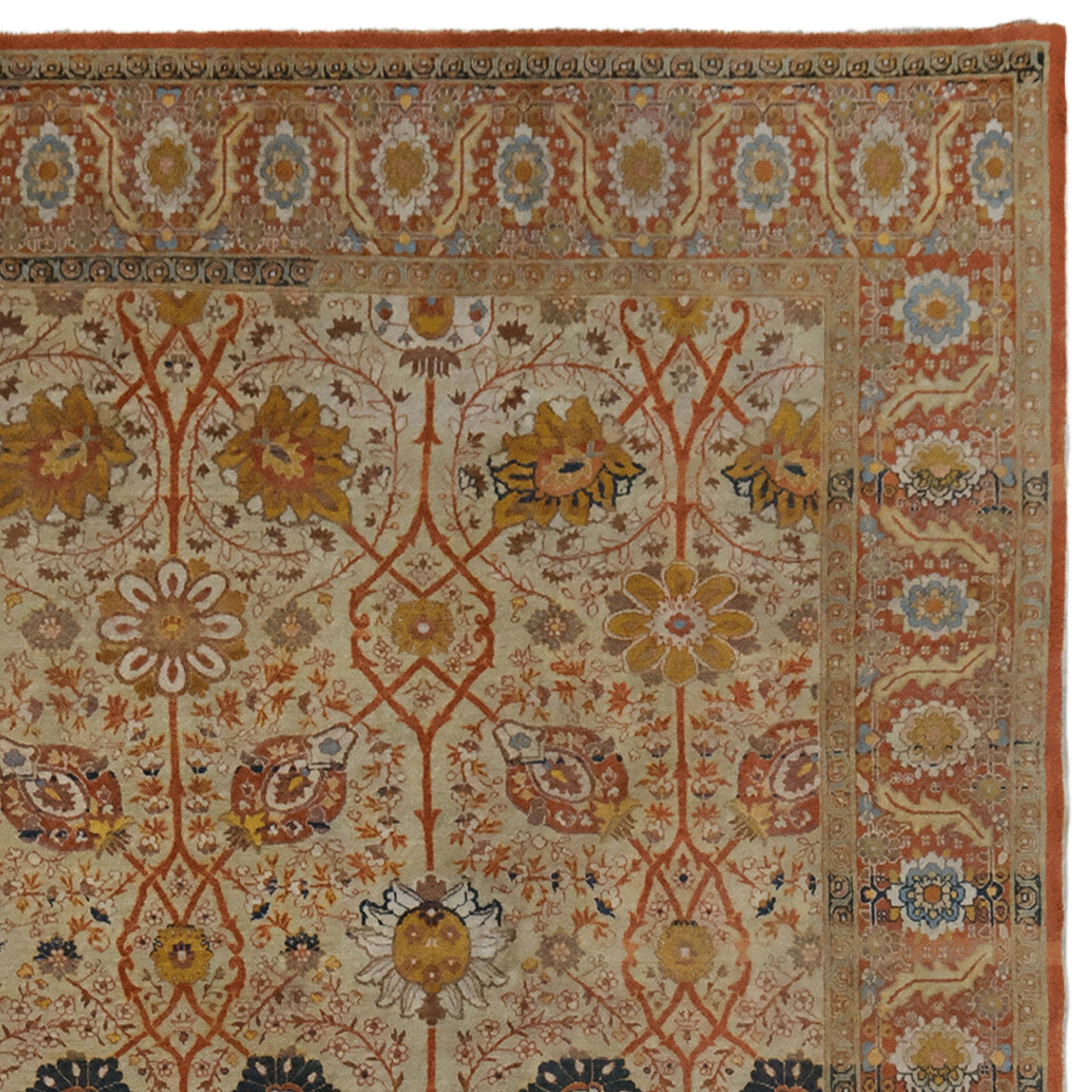 Tapis Tebriz ancien - Fin du 19ème siècle Tapis Tebriz ancien Bon état - En vente à Sultanahmet, 34