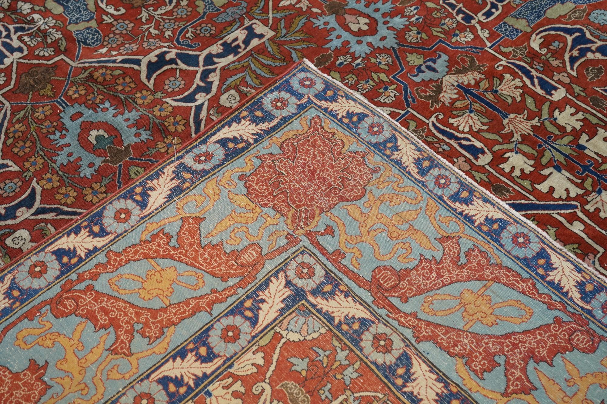 Antique Tehran Rug 5