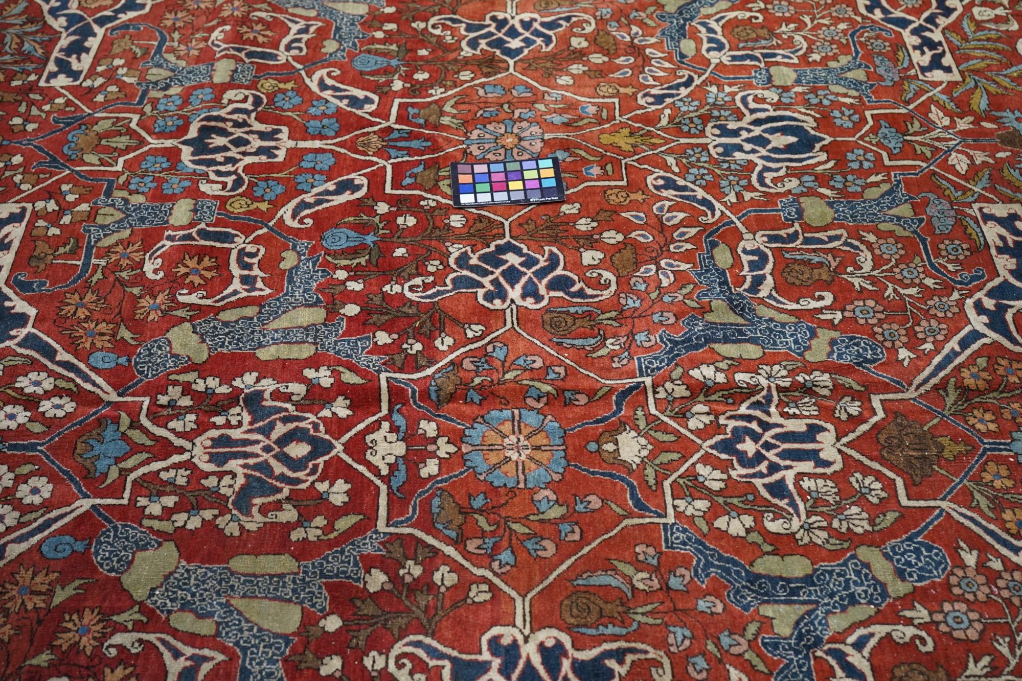 Antique Tehran Rug 1