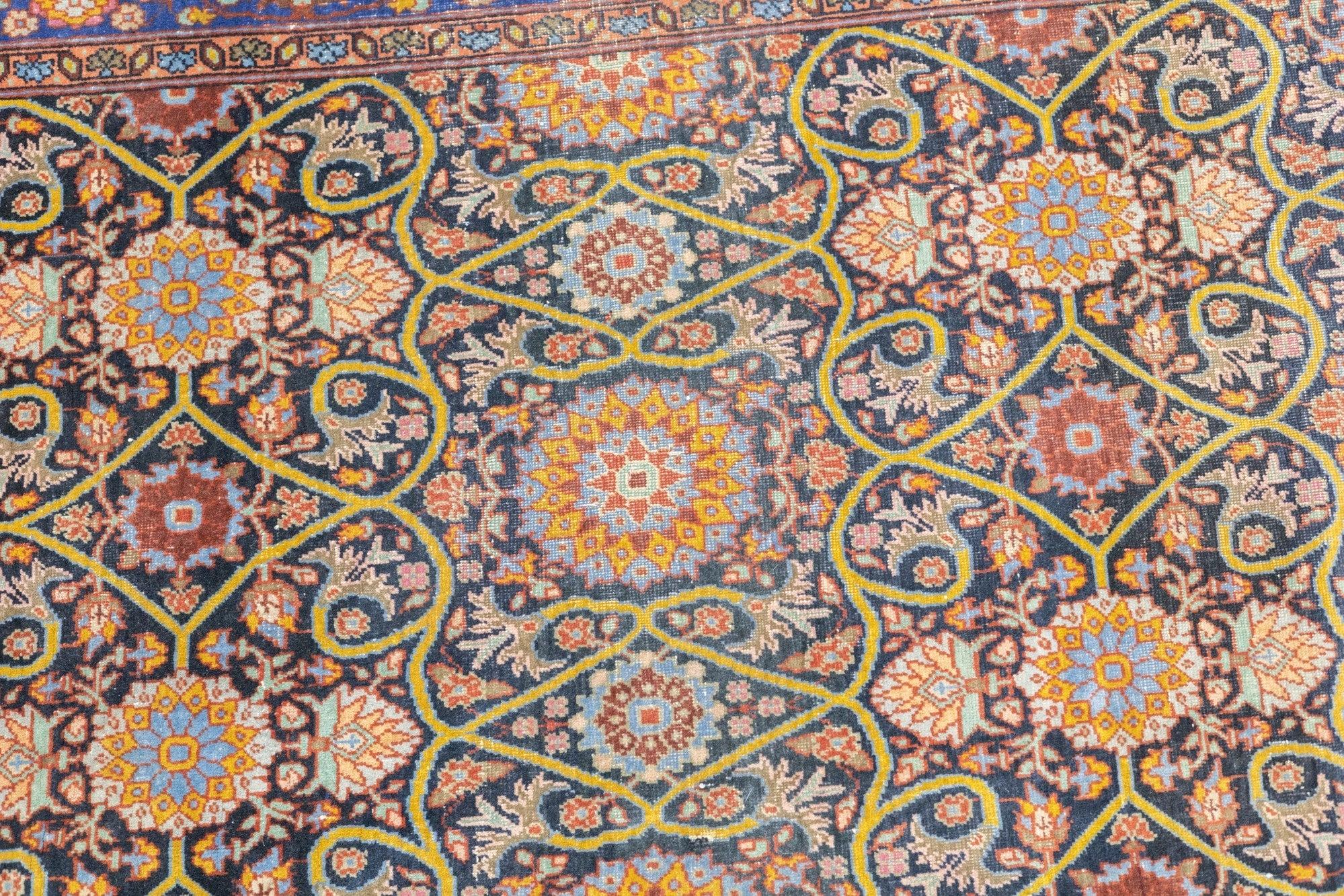 Antique Tehran Rug 3'7'' x 5'7'' For Sale 4