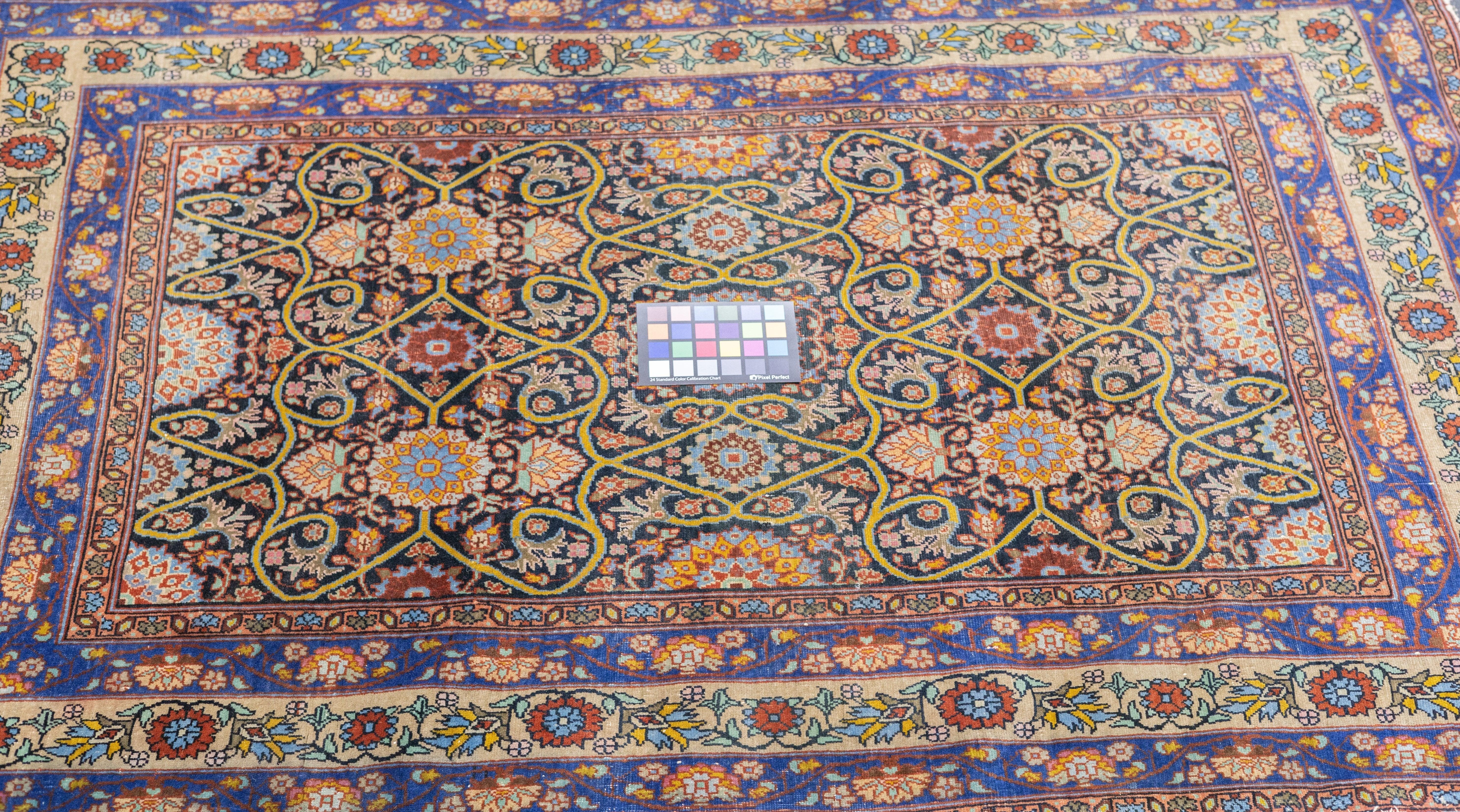 Antique Tehran Rug 3'7'' x 5'7'' For Sale 5