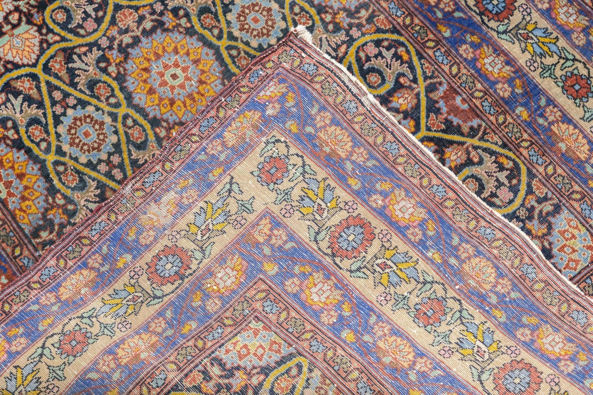 Antique Tehran Rug 3'7'' x 5'7'' For Sale 6