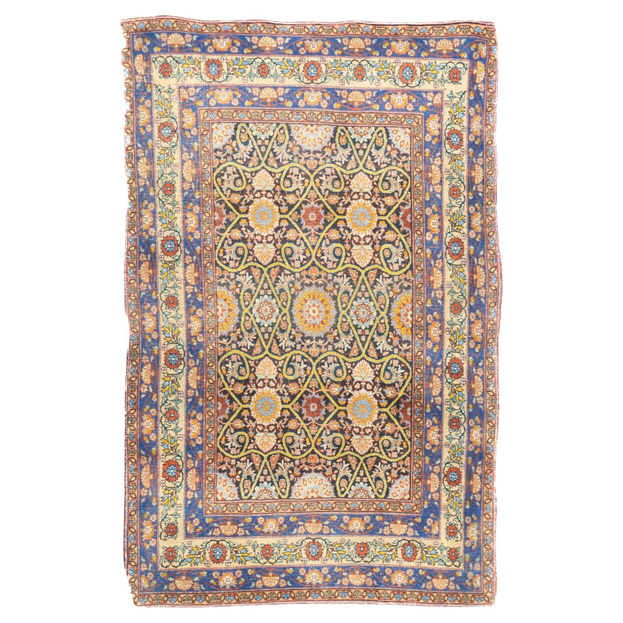 Antique Tehran Rug 3'7'' x 5'7''