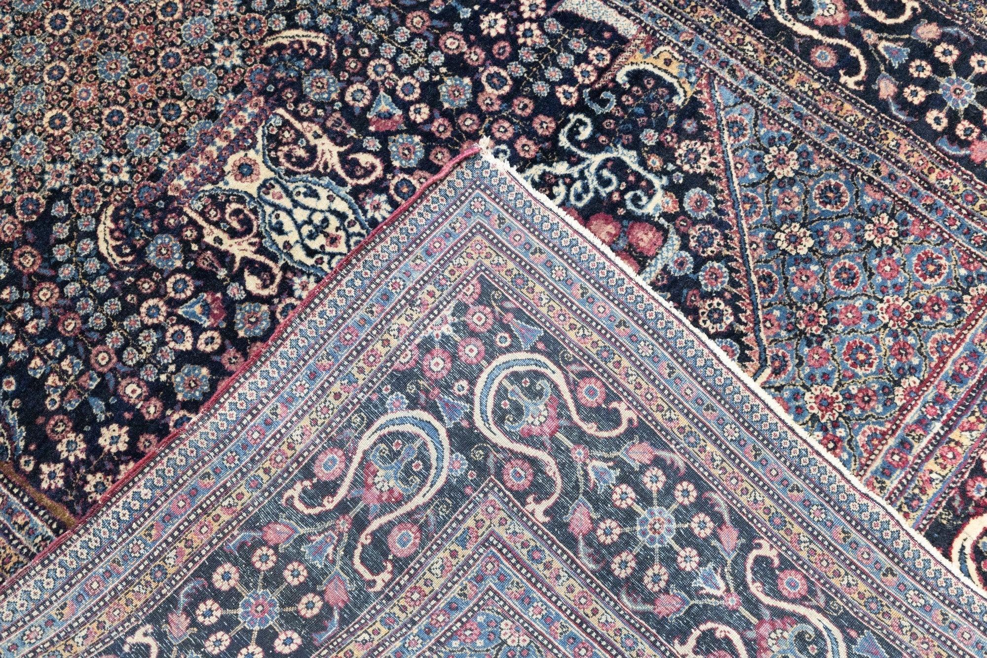 Antiker Teheran-Teppich 4'10'' x 6'11'' im Angebot 5
