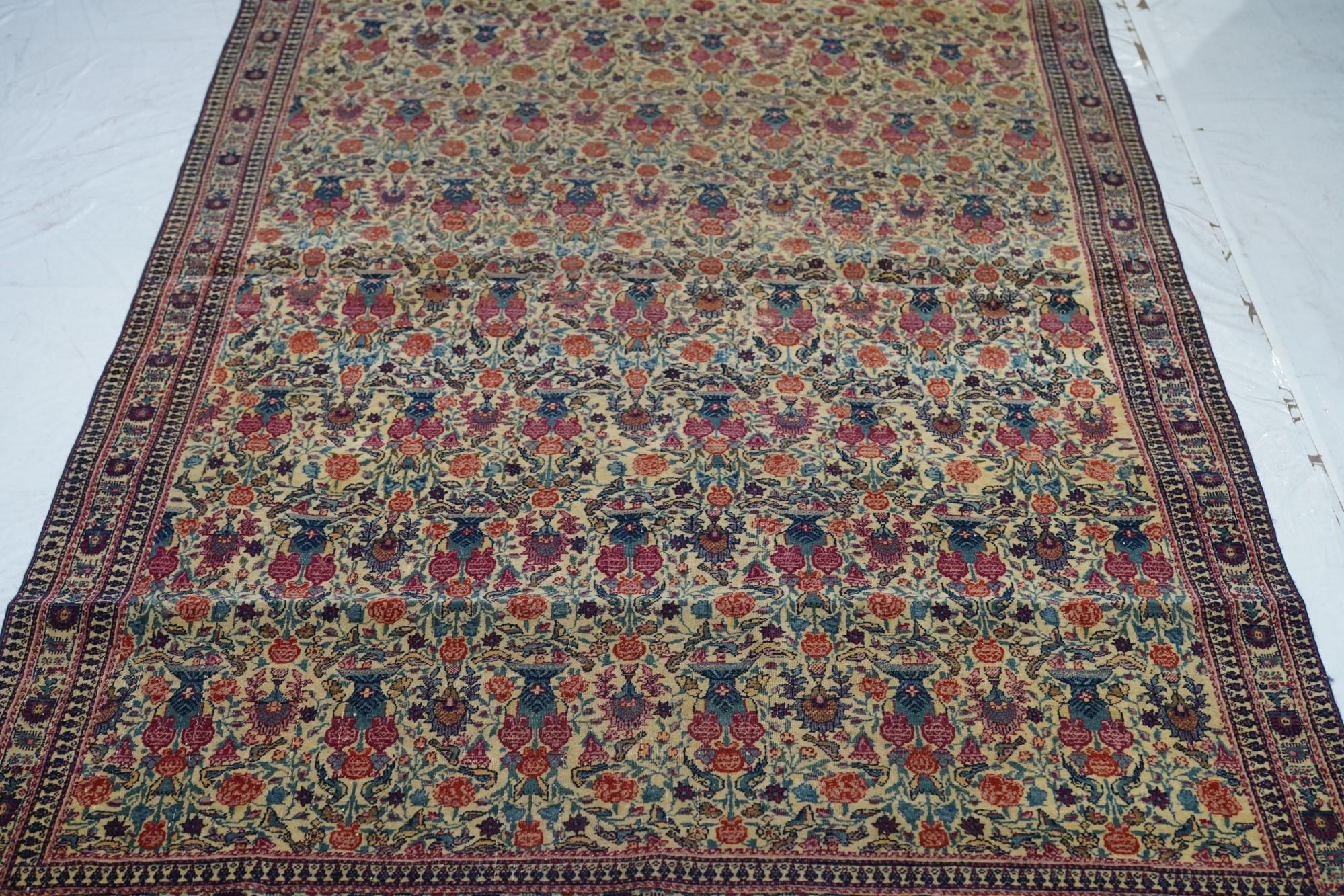 Wool Antique Tehran Rug For Sale
