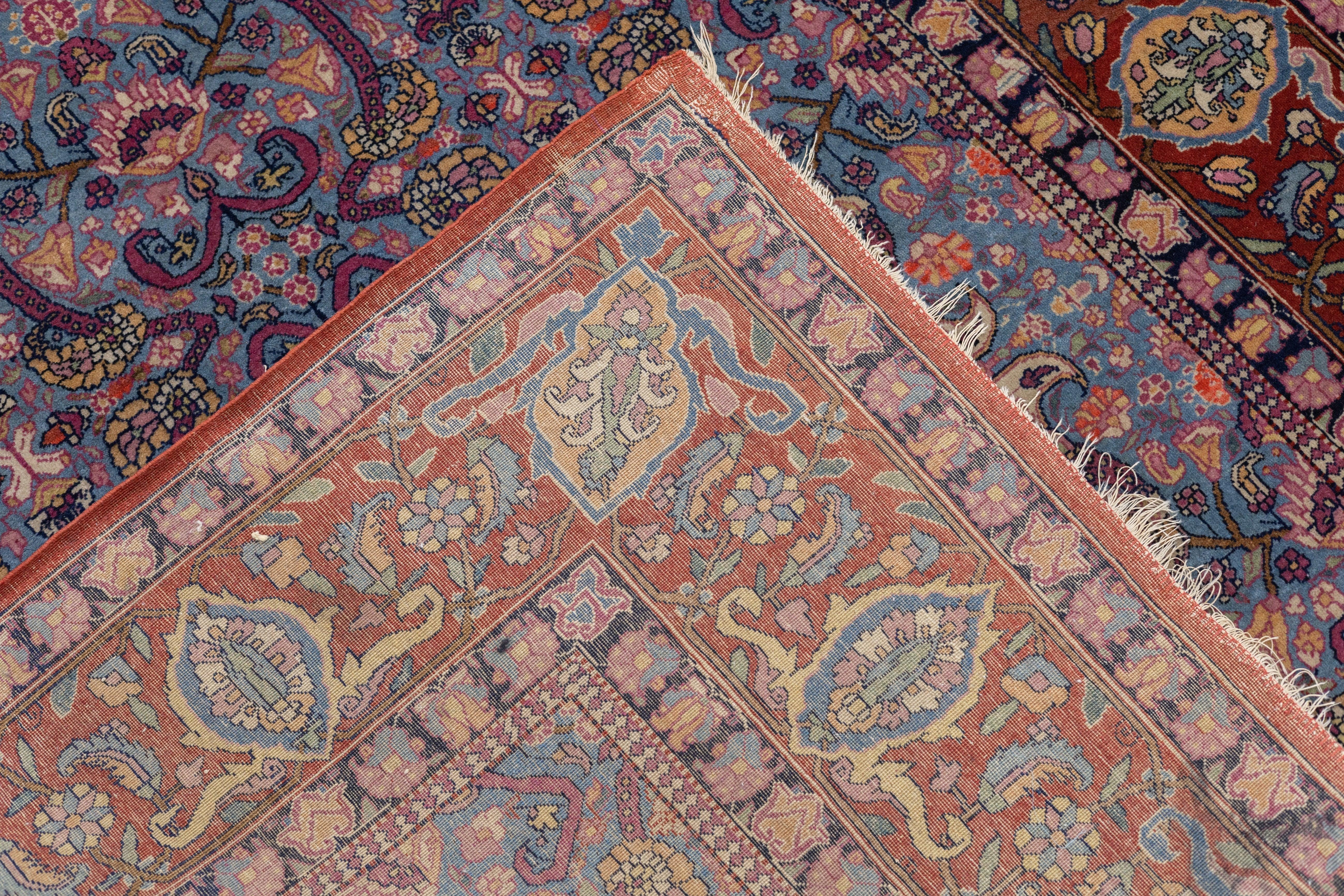 Antique Tehran Rug 4'4'' x 6'9'' For Sale 5