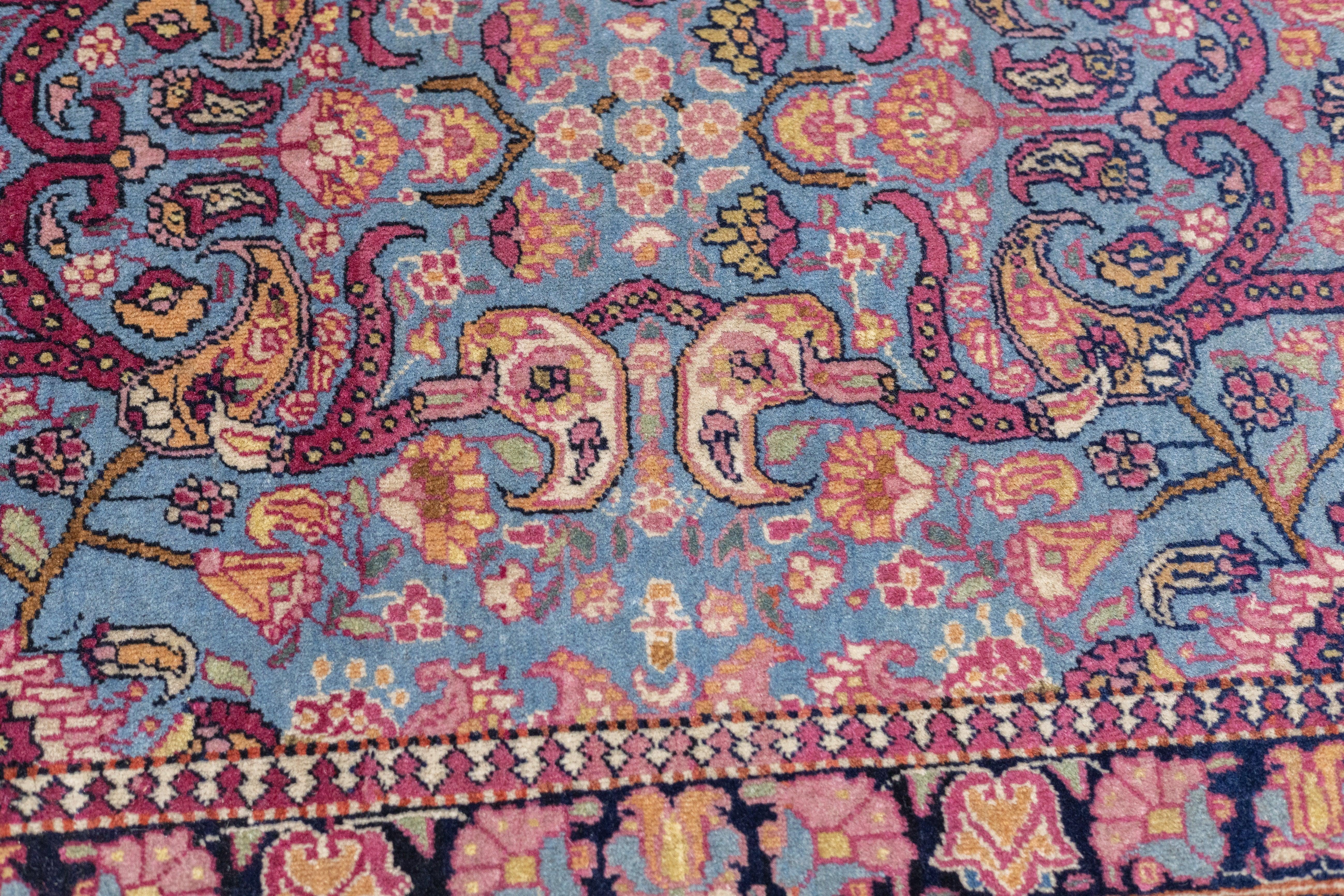 Antique Tehran Rug 4'4'' x 6'9'' For Sale 2