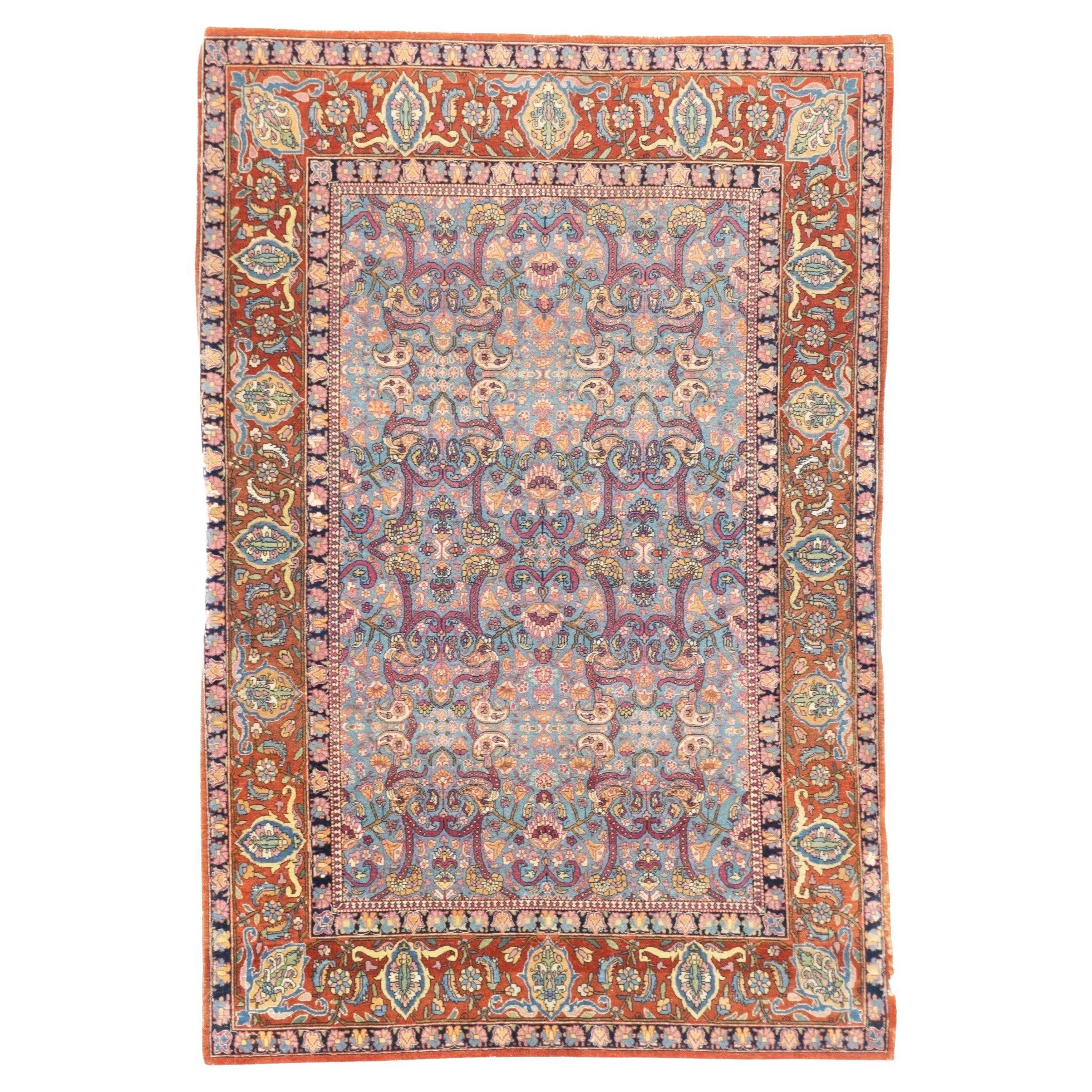 Antique Tehran Rug 4'4'' x 6'9''