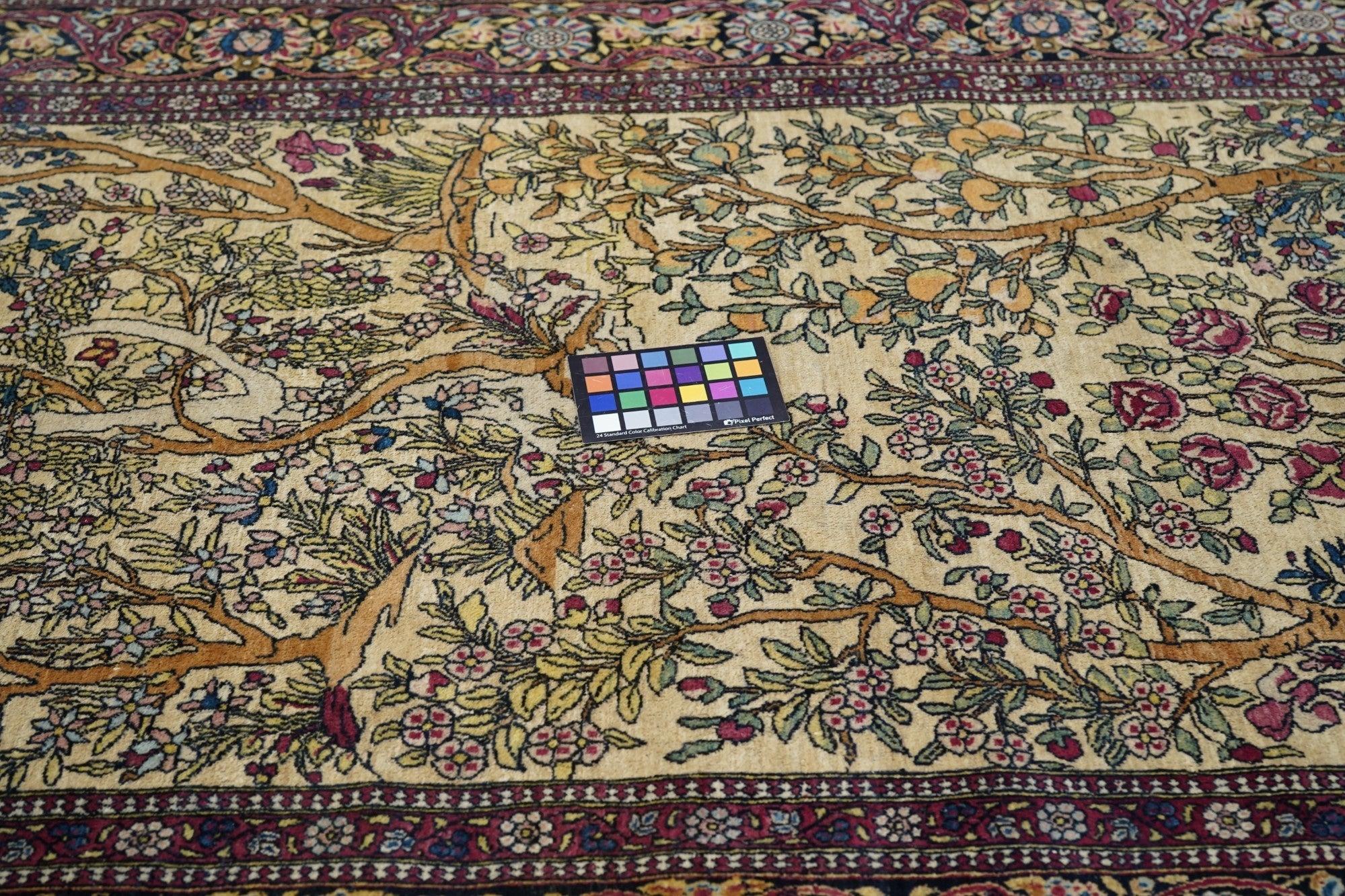 Antique Tehran Rug 4'4'' x 7'2'' For Sale 1
