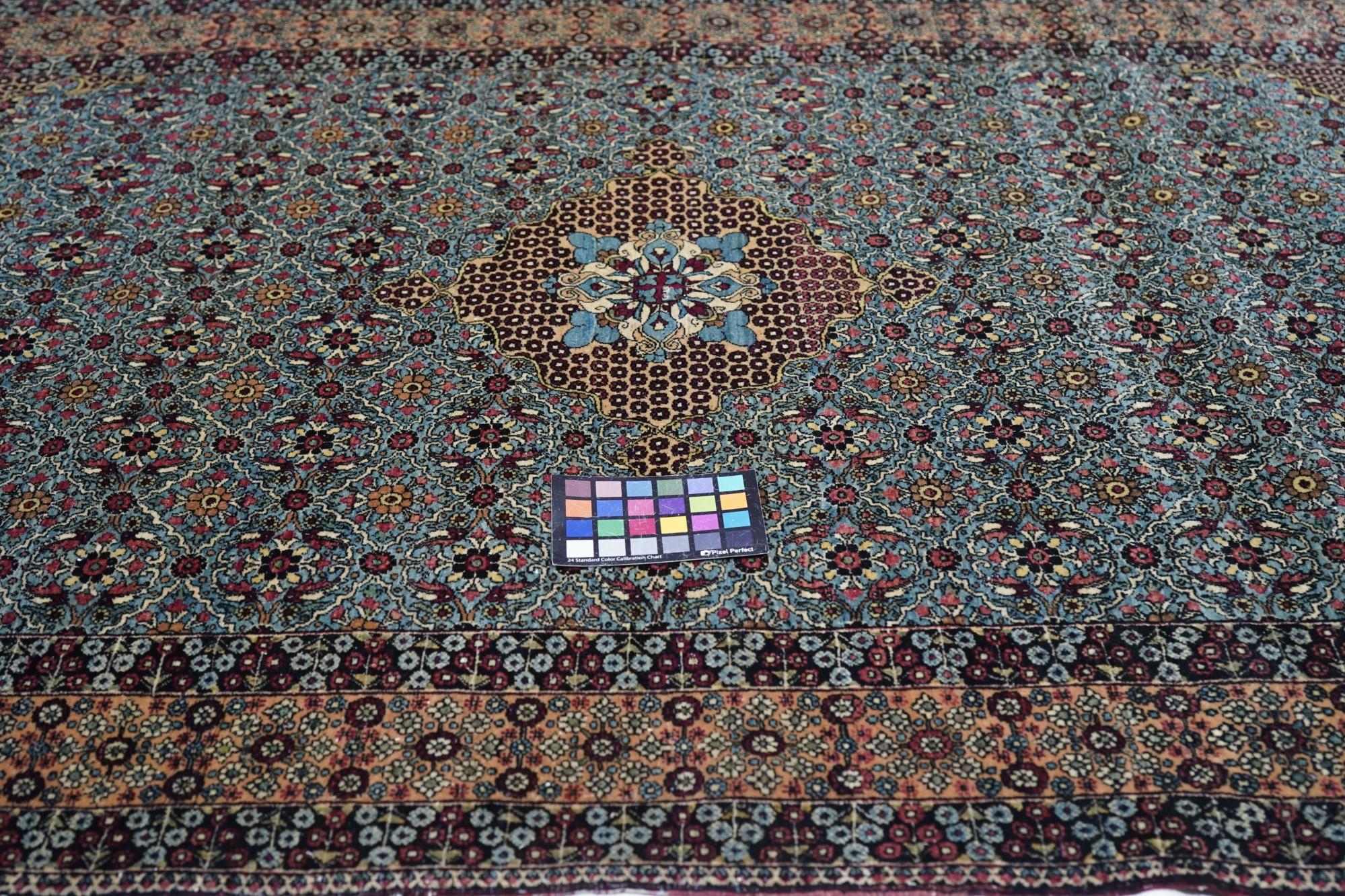 Antiker Teheran-Teppich im Angebot 3