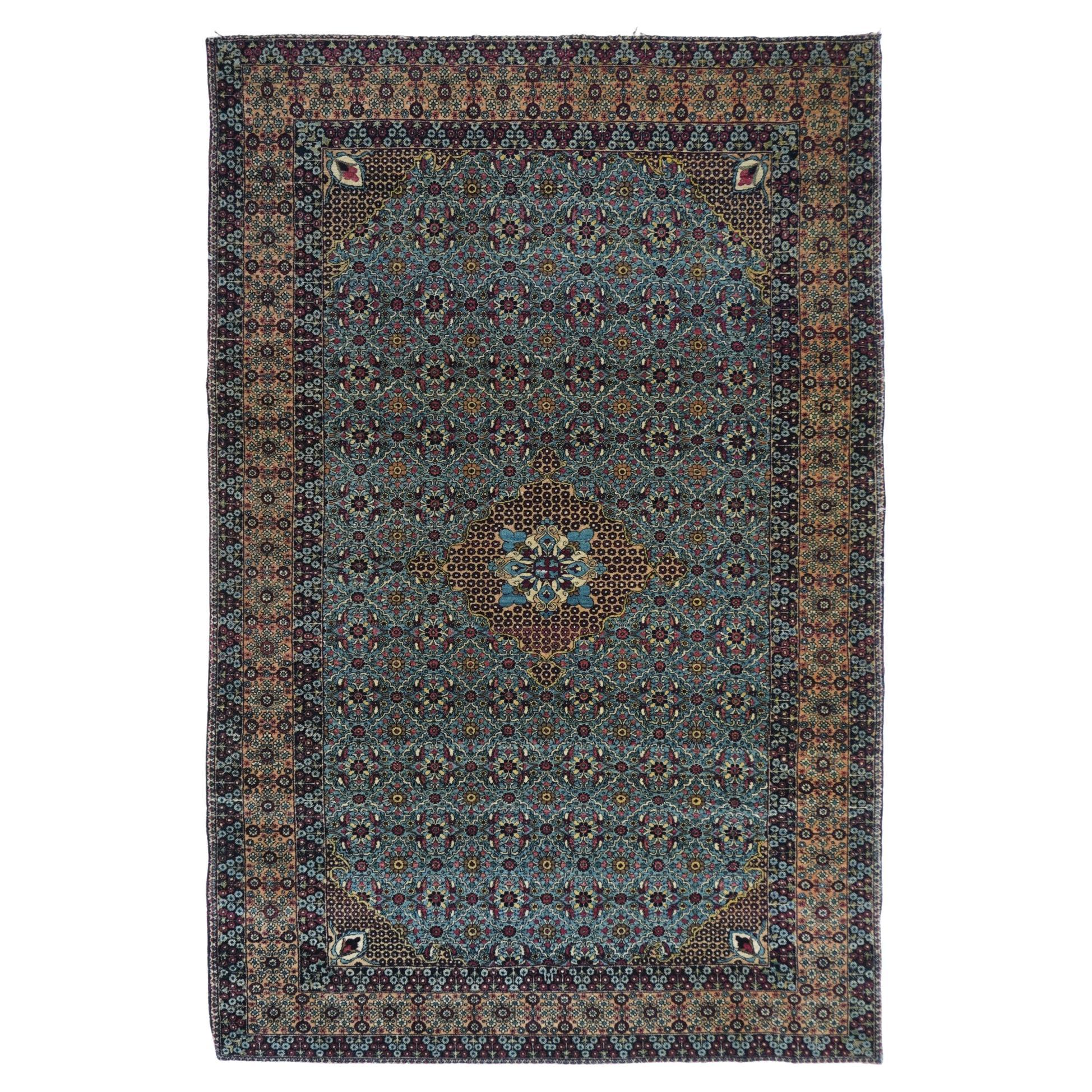 Antique Tehran Rug For Sale