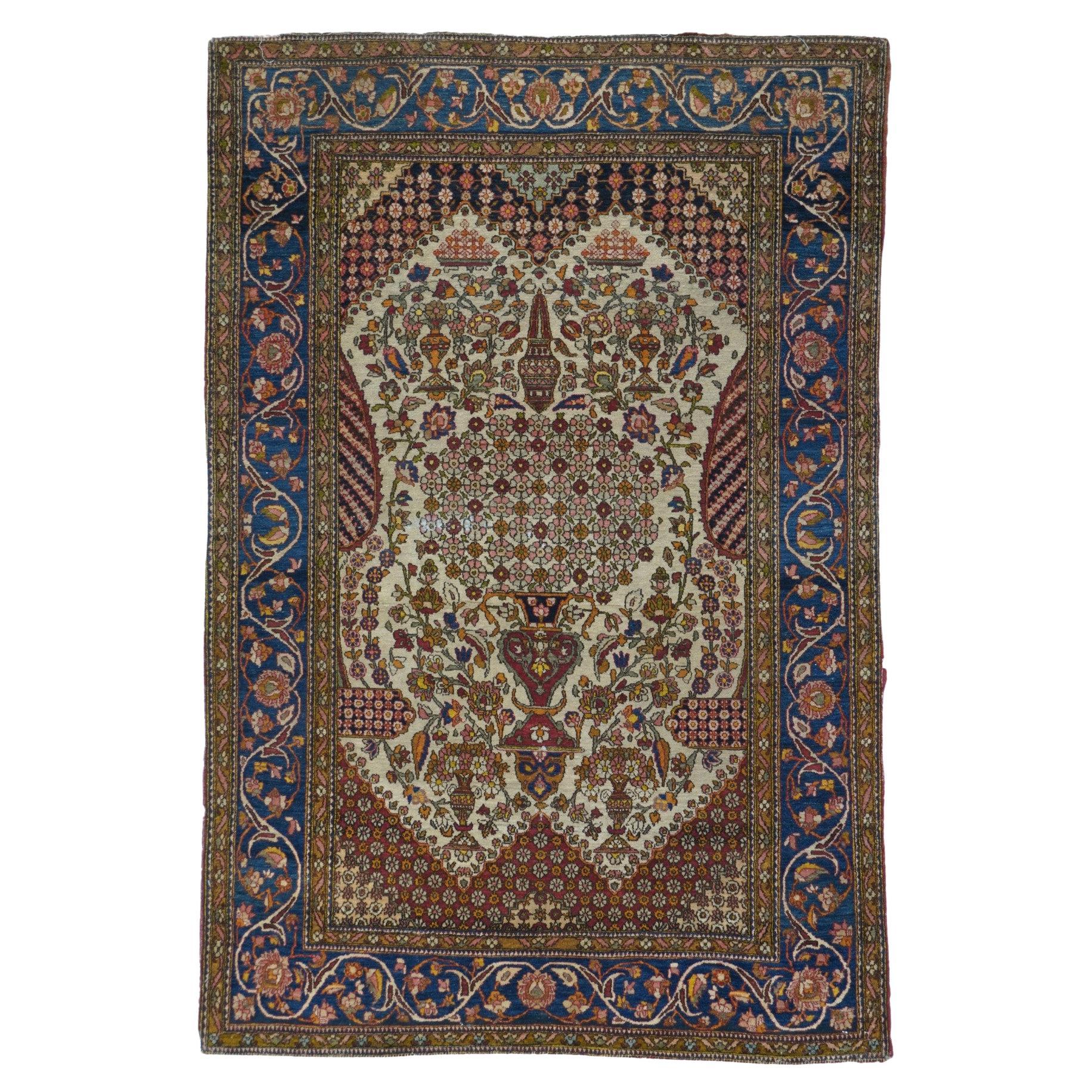 Antique Tehran Rug 4'5'' x 6'8''