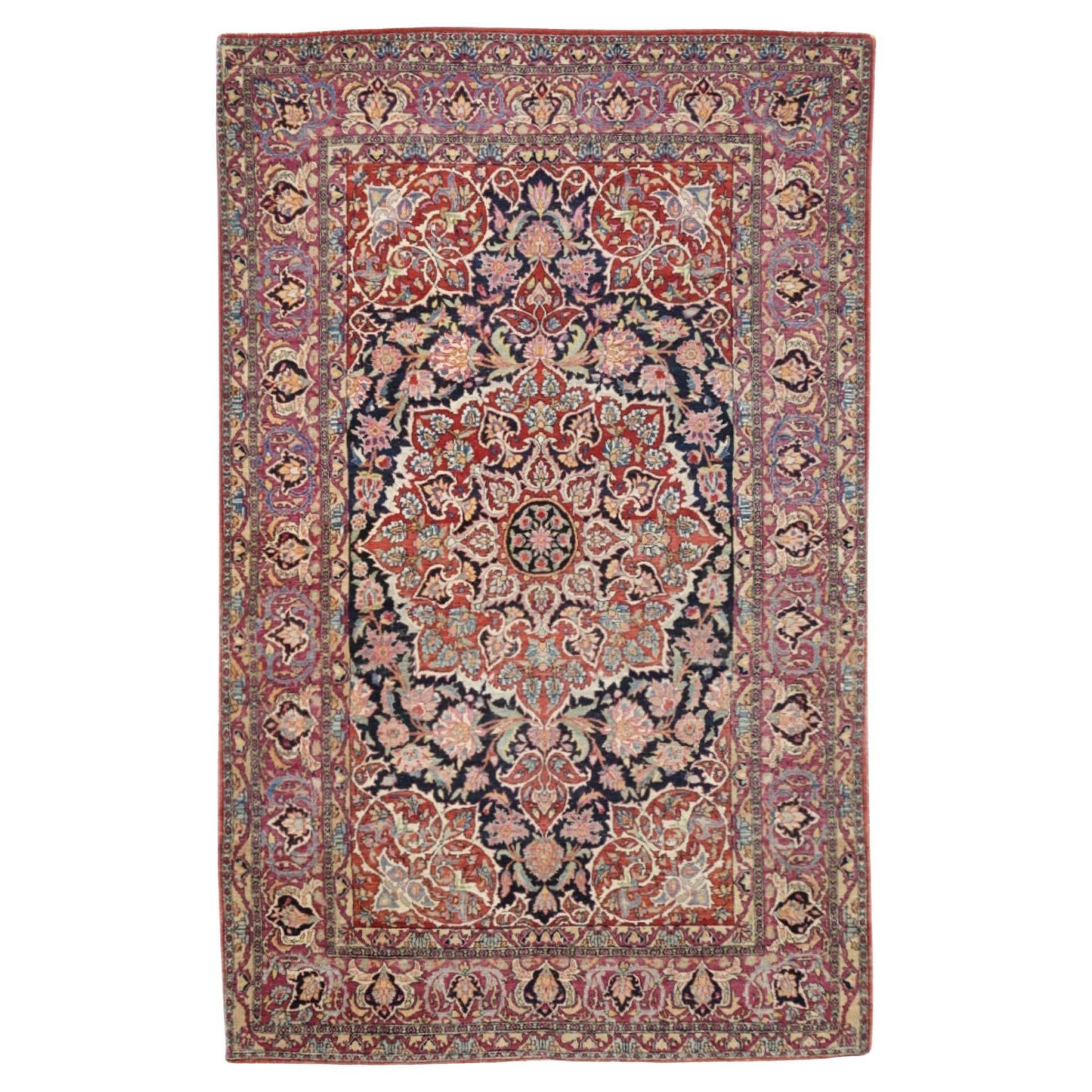 Antique Tehran Rug 4'5'' x 7'4''