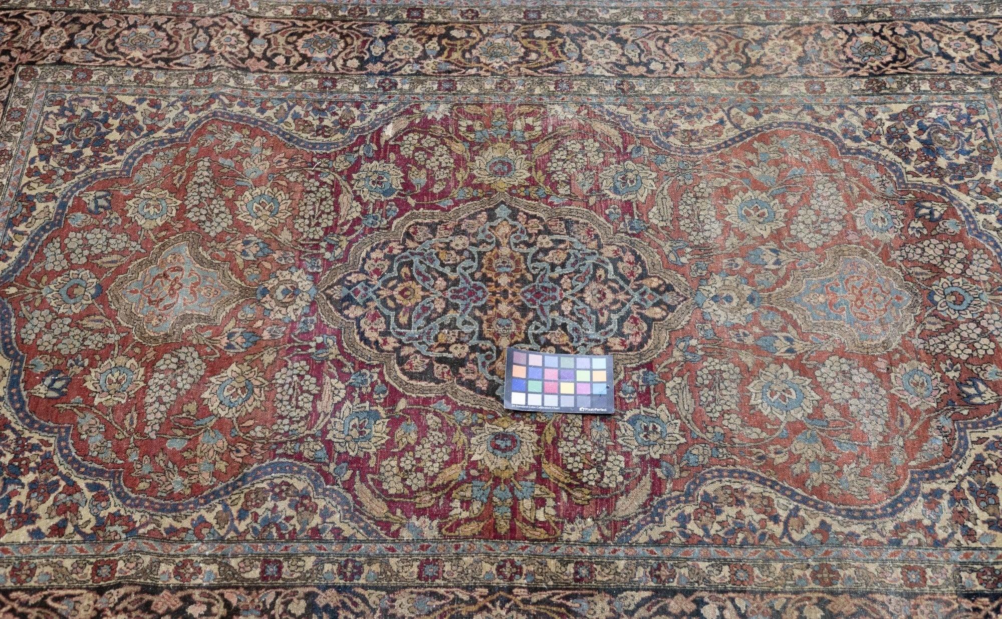 Lana Tappeto Tehran antico 4'6'' x 6'10'' in vendita