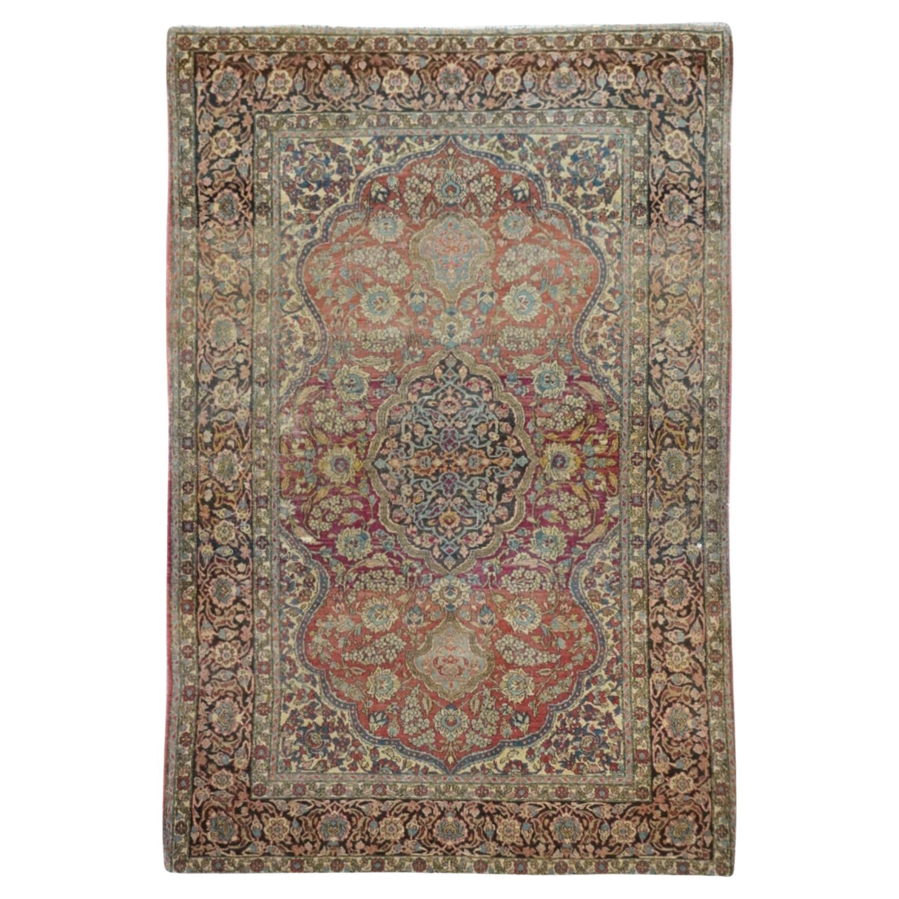Antique Tehran Rug 4'6'' x 6'10''