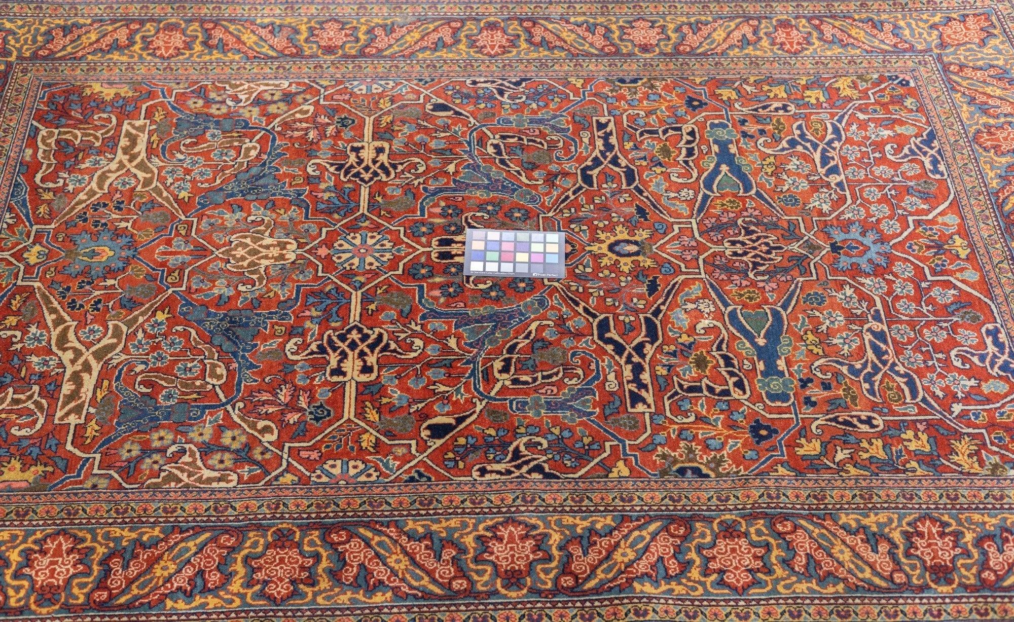 Antiker Teheran-Teppich 4'7'' x 6'10'' im Angebot 4