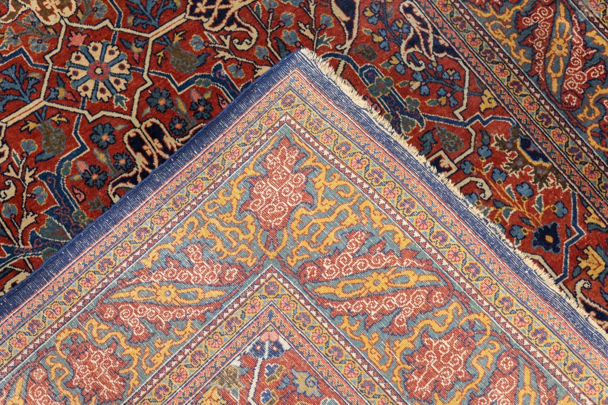 Antiker Teheran-Teppich 4'7'' x 6'10'' im Angebot 5