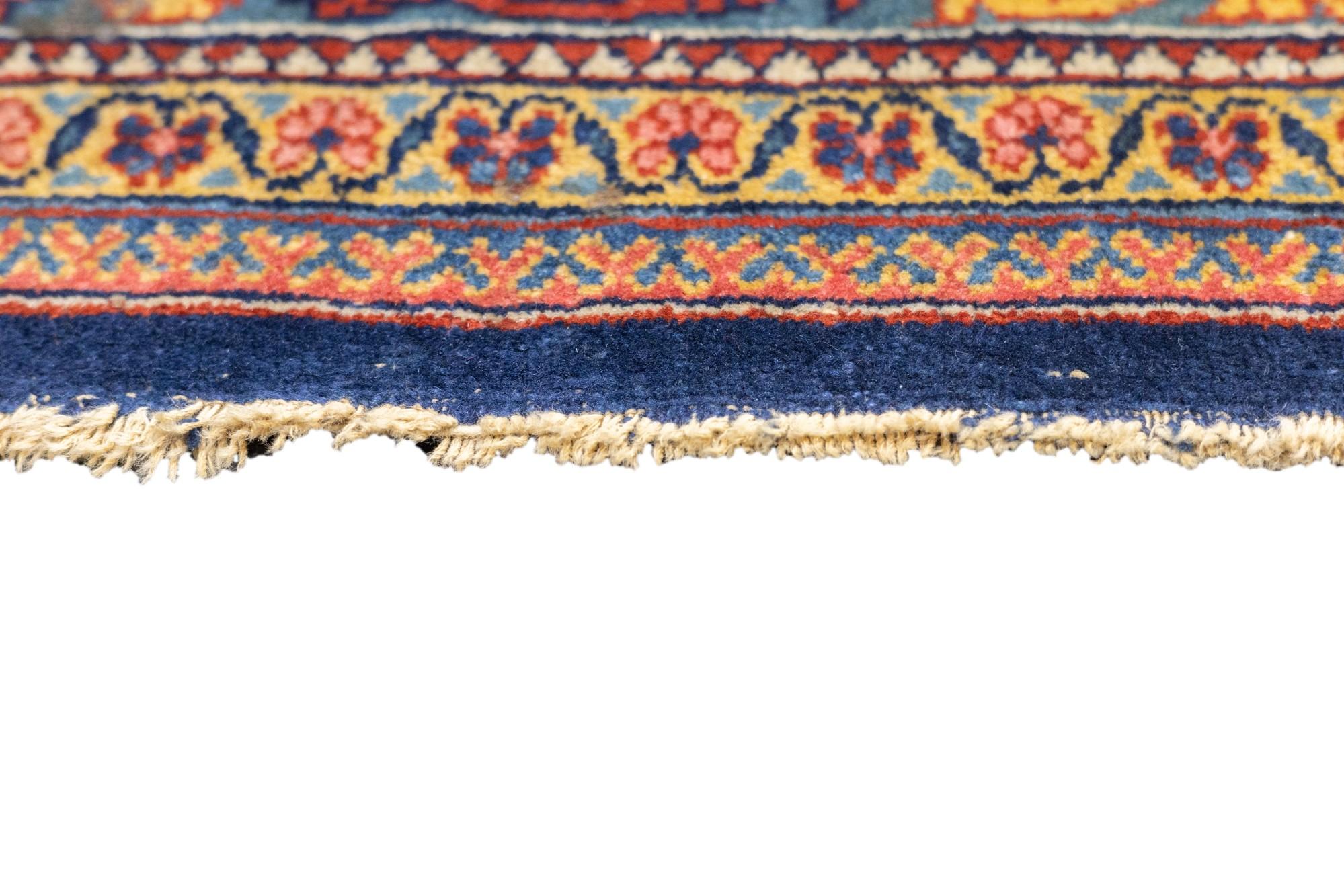 Antiker Teheran-Teppich 4'7'' x 6'10'' im Zustand „Gut“ im Angebot in New York, NY