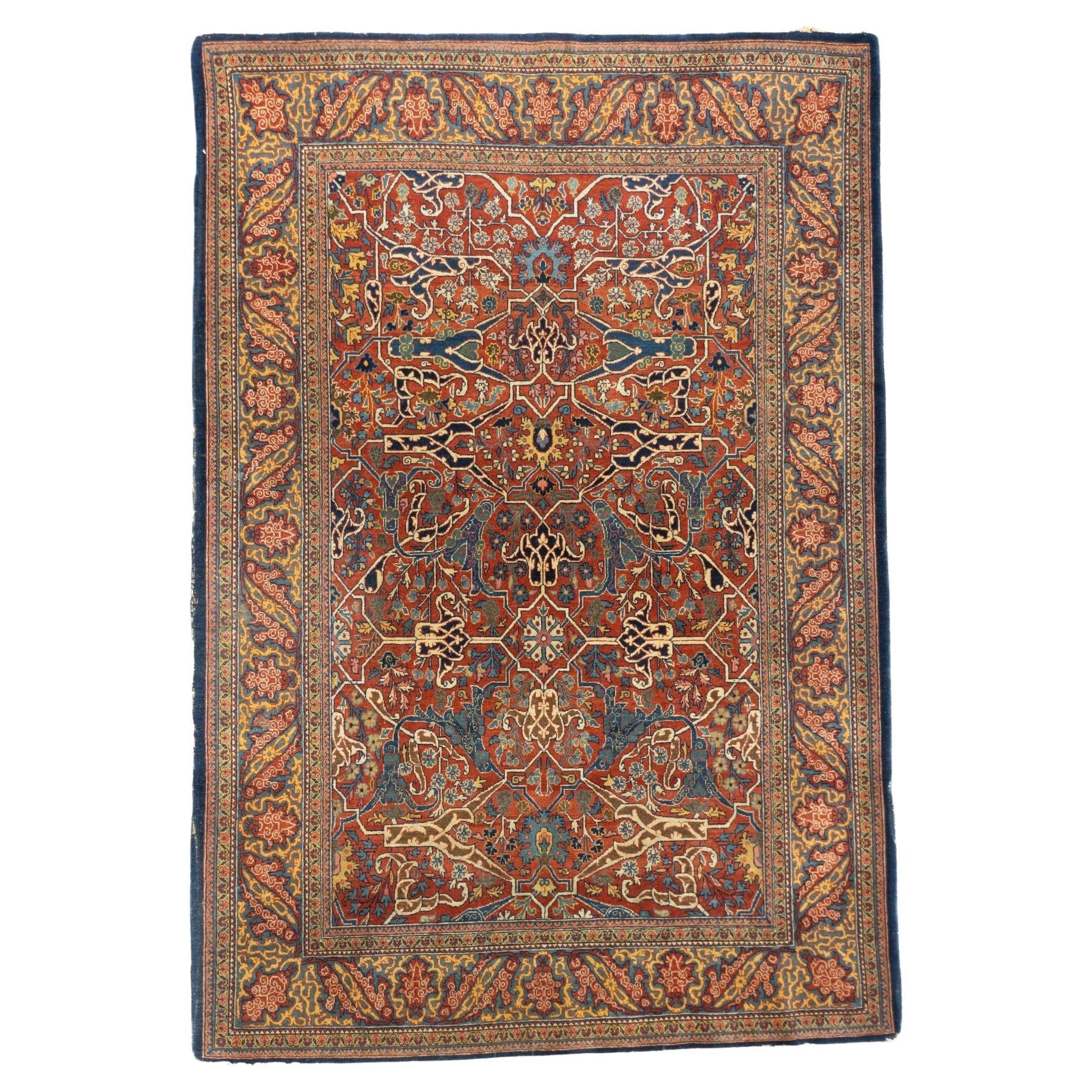 Antique Tehran Rug 4'7'' x 6'10''