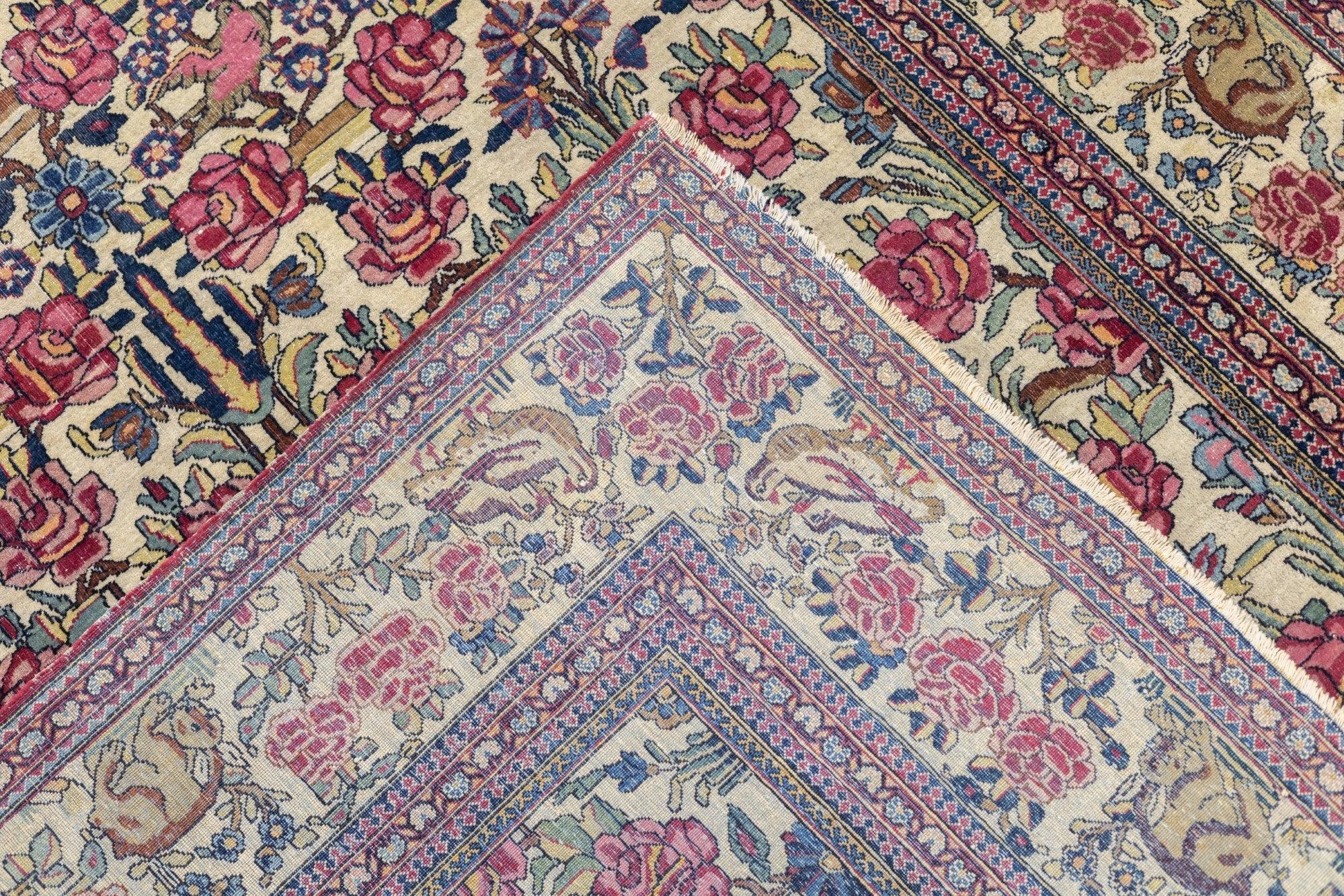Antique Tehran Rug 4'7'' x 6'11'' For Sale 5