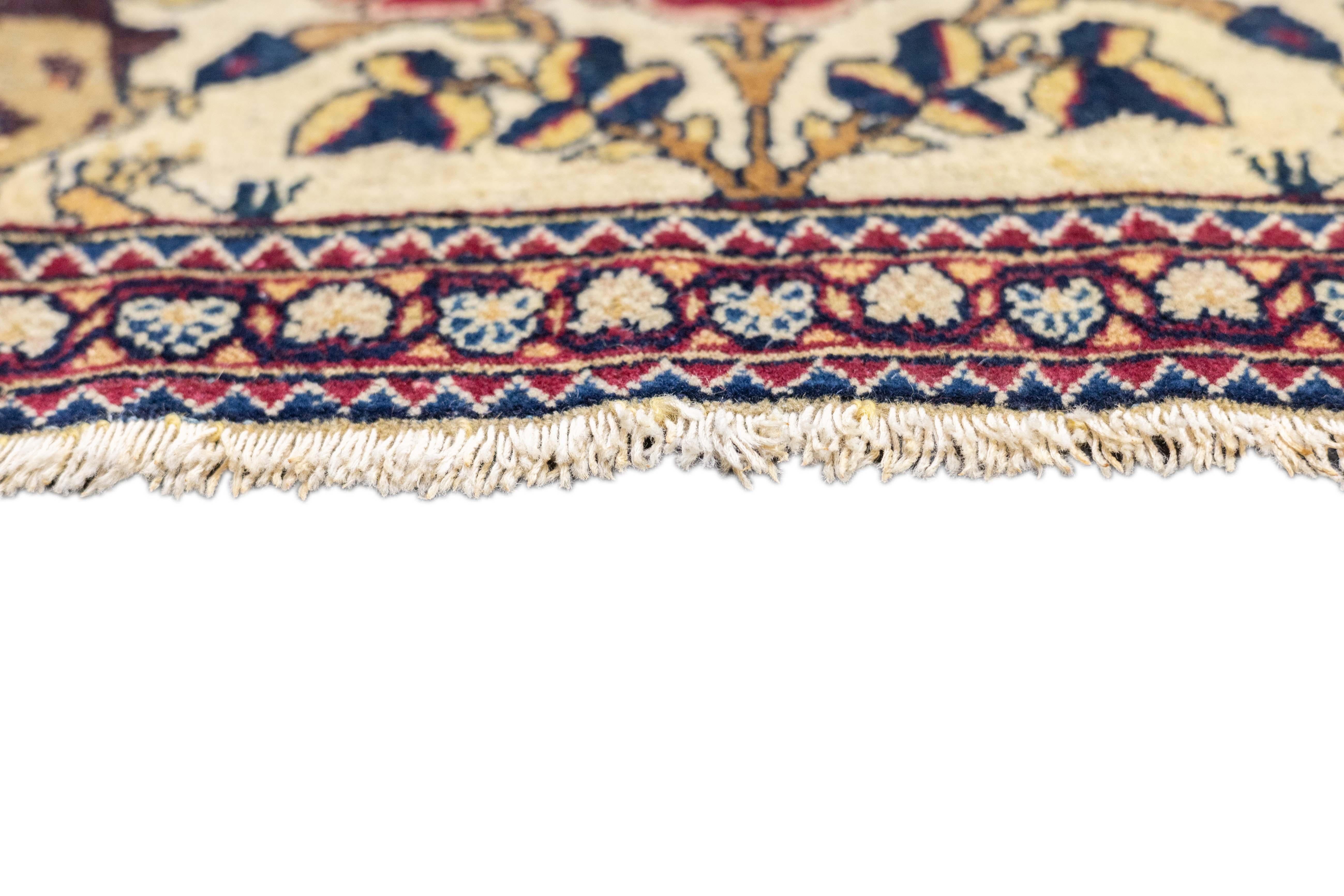 Antique Tehran Rug 4'7'' x 6'11'' In Good Condition For Sale In New York, NY
