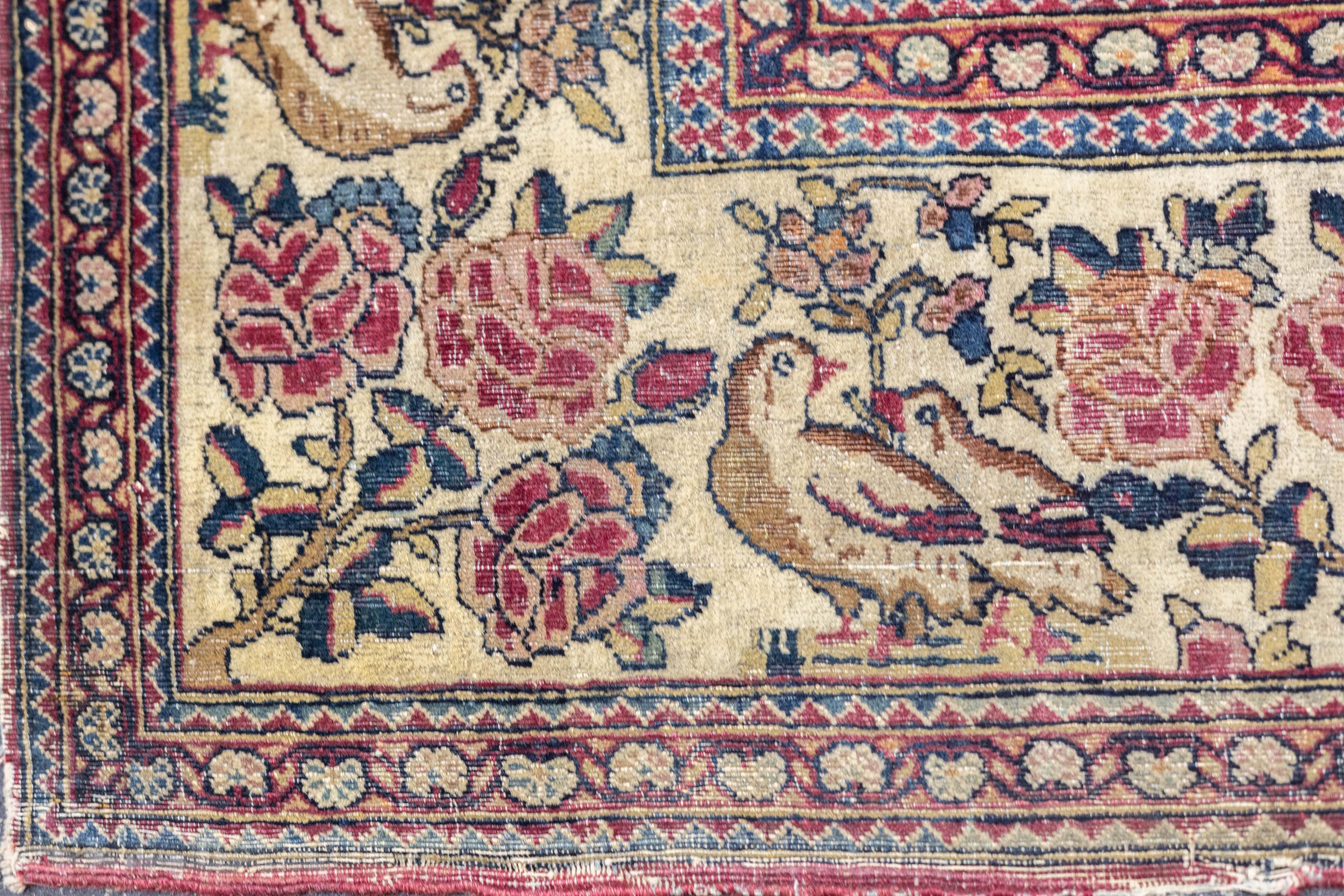 Antique Tehran Rug 4'7'' x 6'11'' For Sale 2