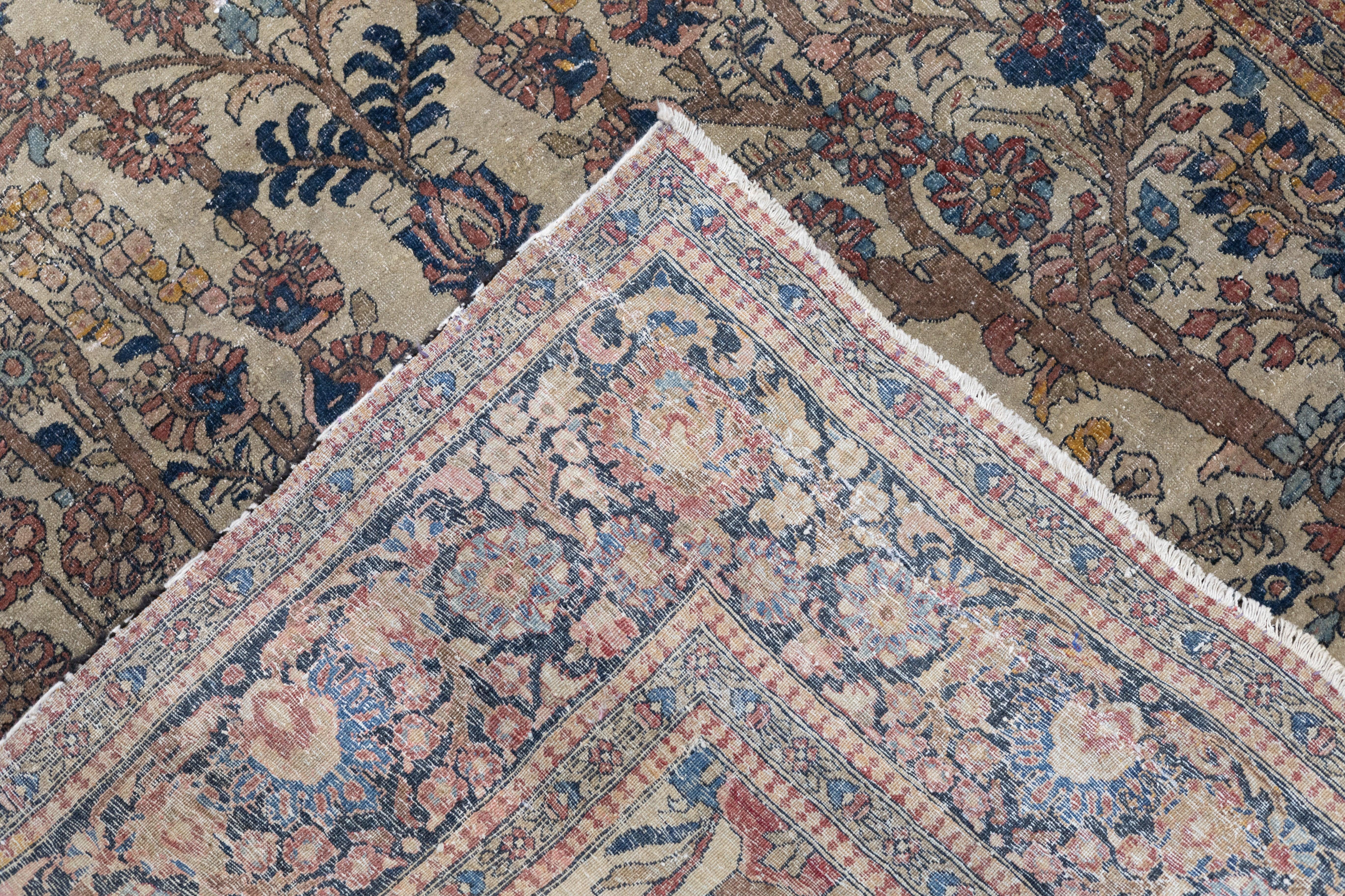 Antiker Teheran-Teppich 4'7'' x 7'3'' im Angebot 3