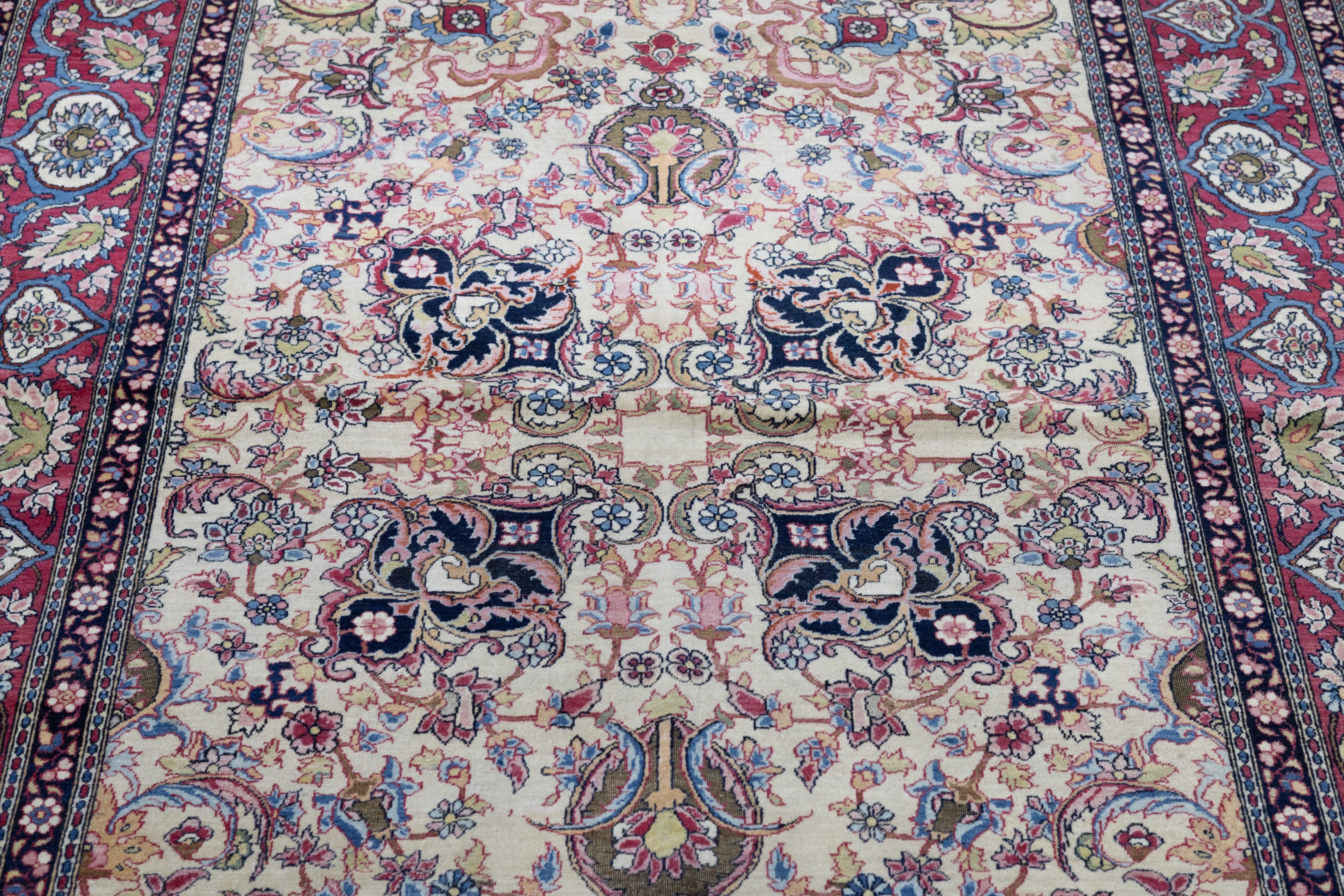 Antiker Teheran-Teppich 4'7'' x 7'3'' im Angebot 3