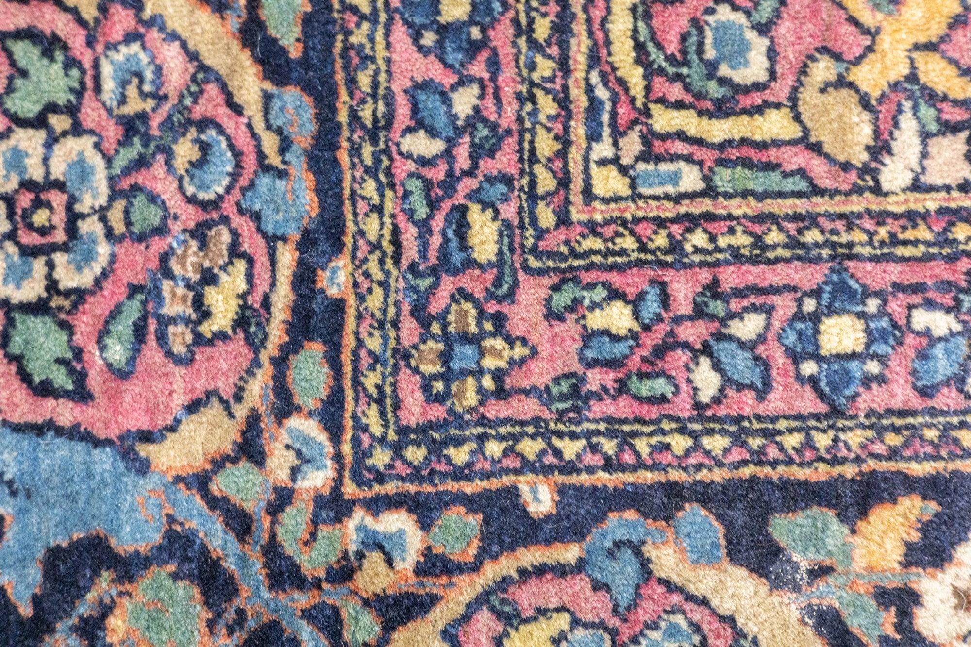 Wool Antique Tehran Rug 4'8'' x 6'10'' For Sale
