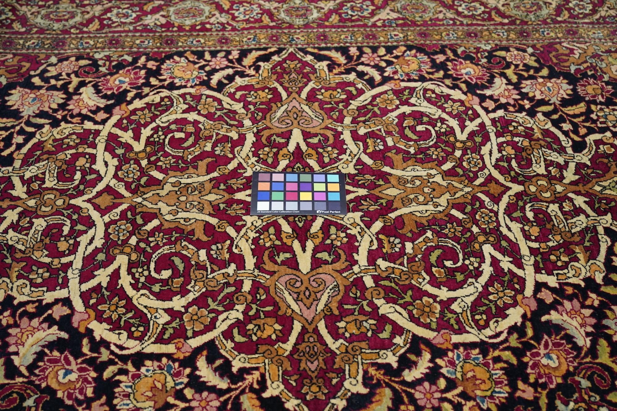 Antique Tehran Rug 4'8'' x 7'4'' For Sale 1