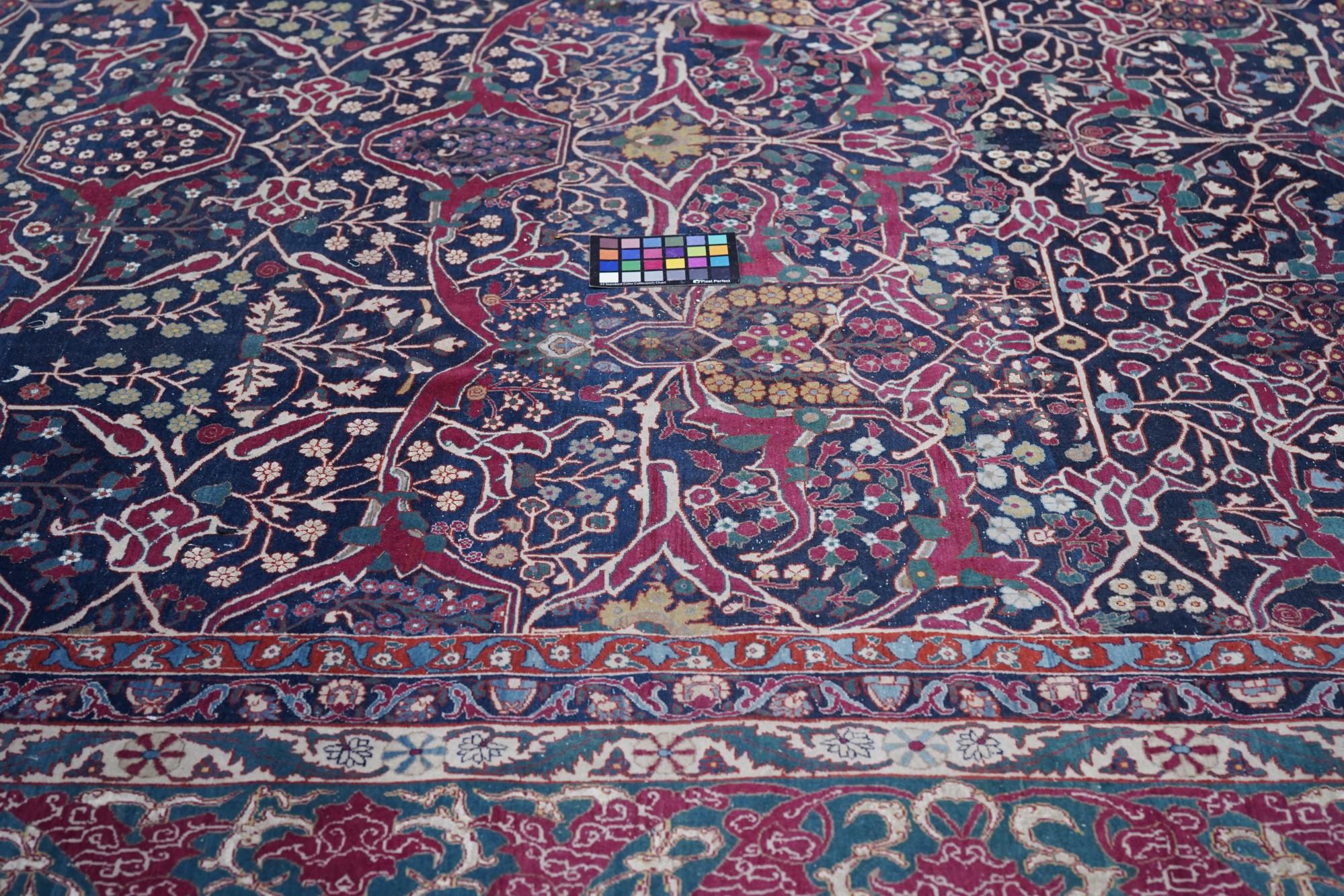 Antique Tehran Rug For Sale 5