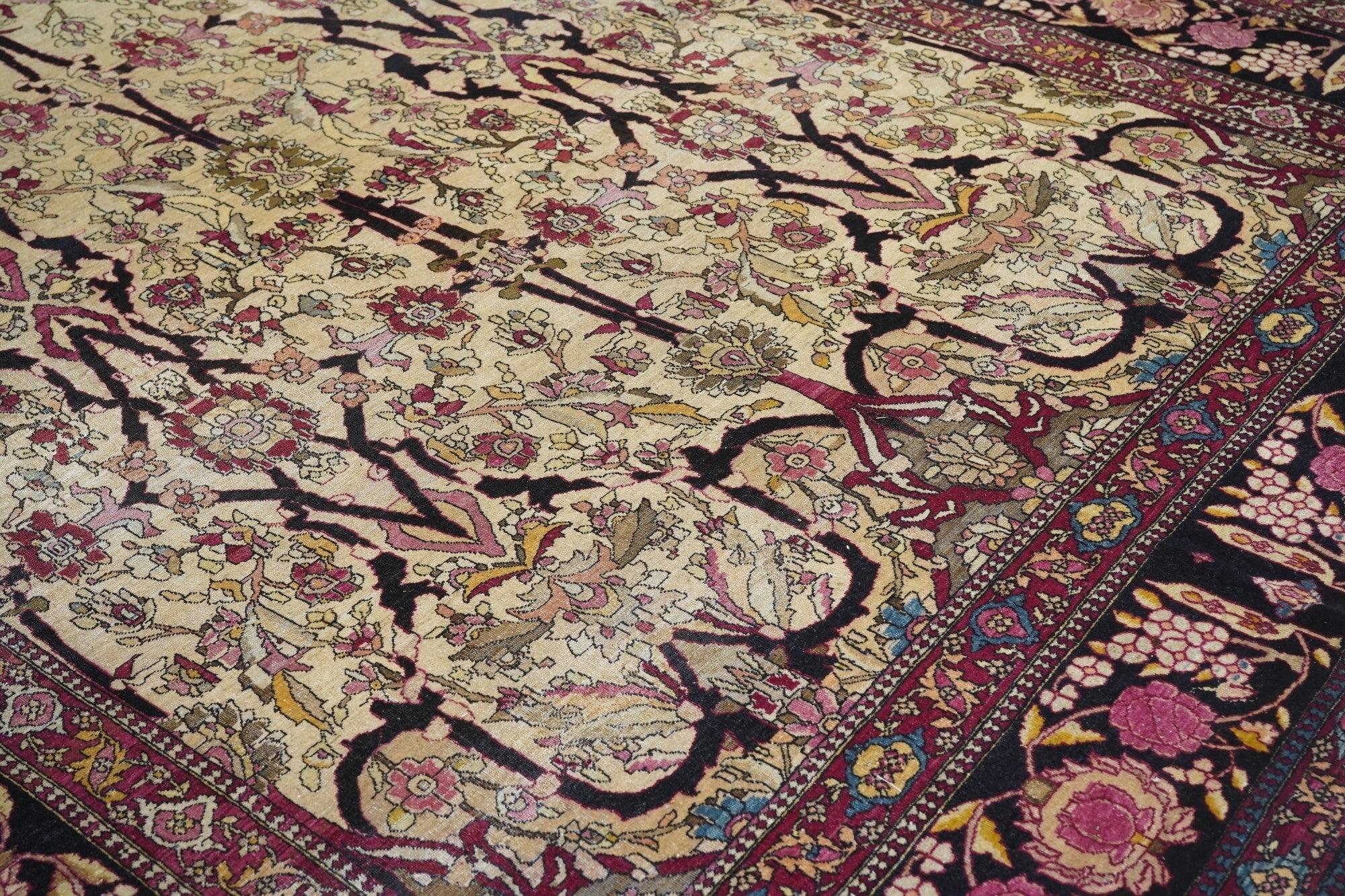 Antiker Teheran-Teppich 9' x 12'9'' (20. Jahrhundert) im Angebot