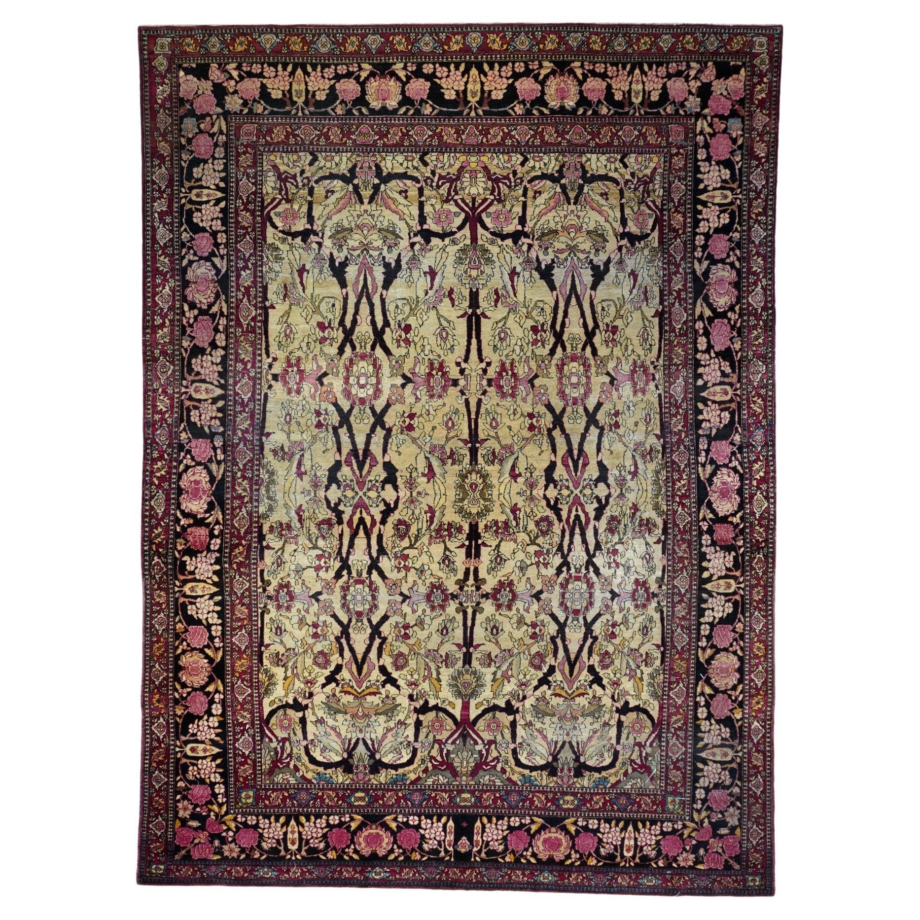 Antique Tehran Rug 9' x 12'9''