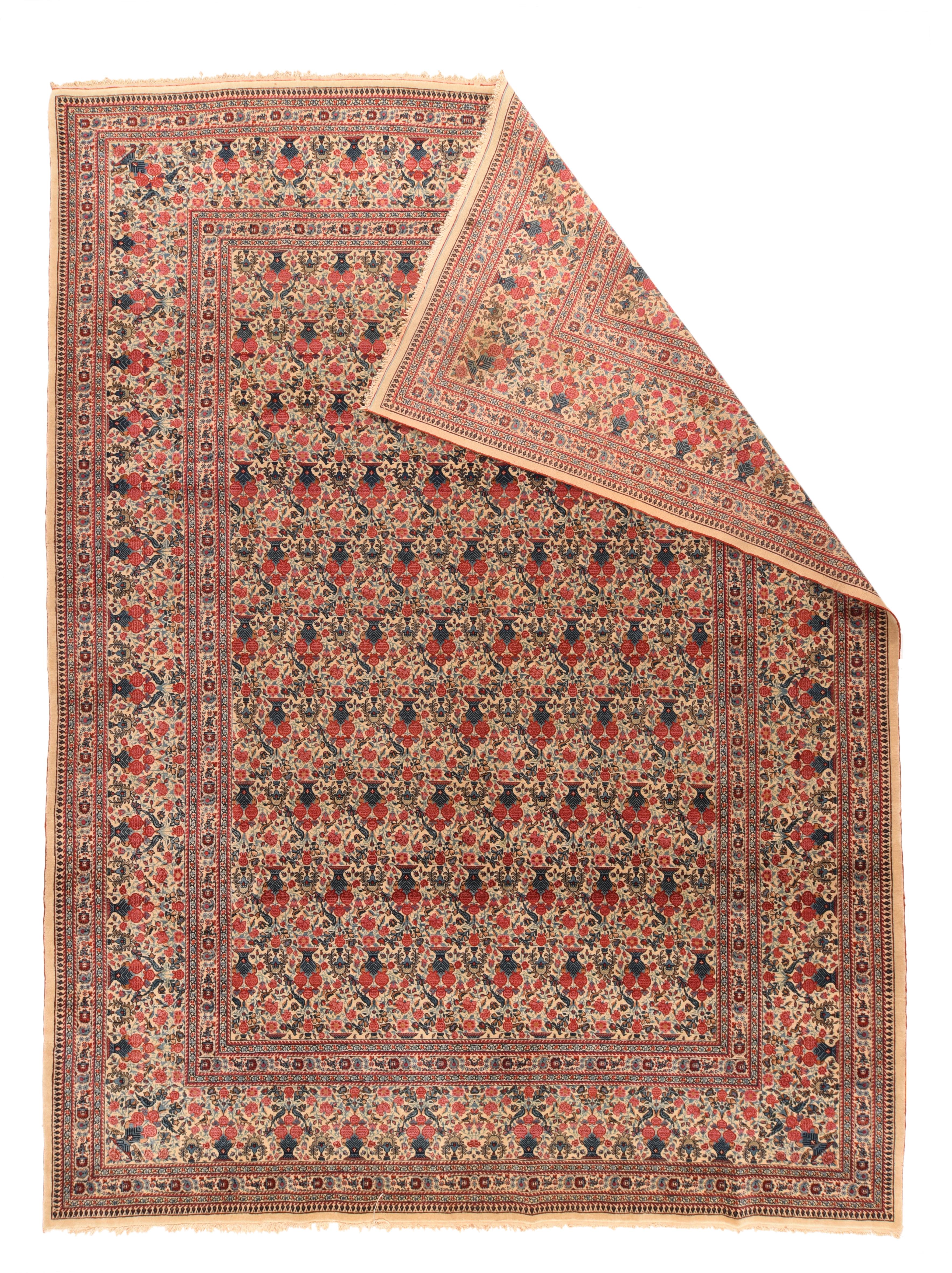 Antique Tehran Zele Sultan Rug In Excellent Condition For Sale In New York, NY