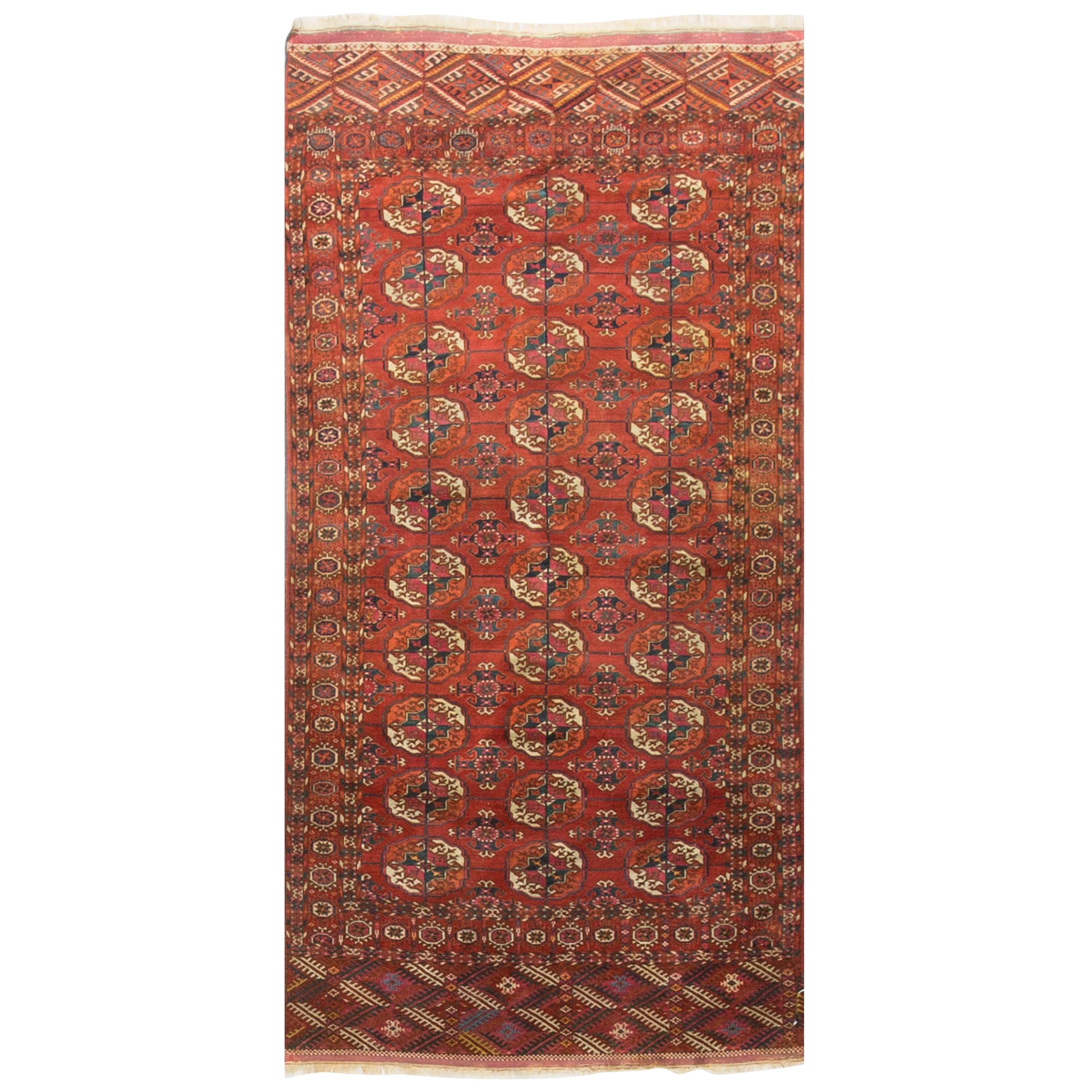 Antique Tekke Bokhara Rug Carpet, circa 1890 For Sale