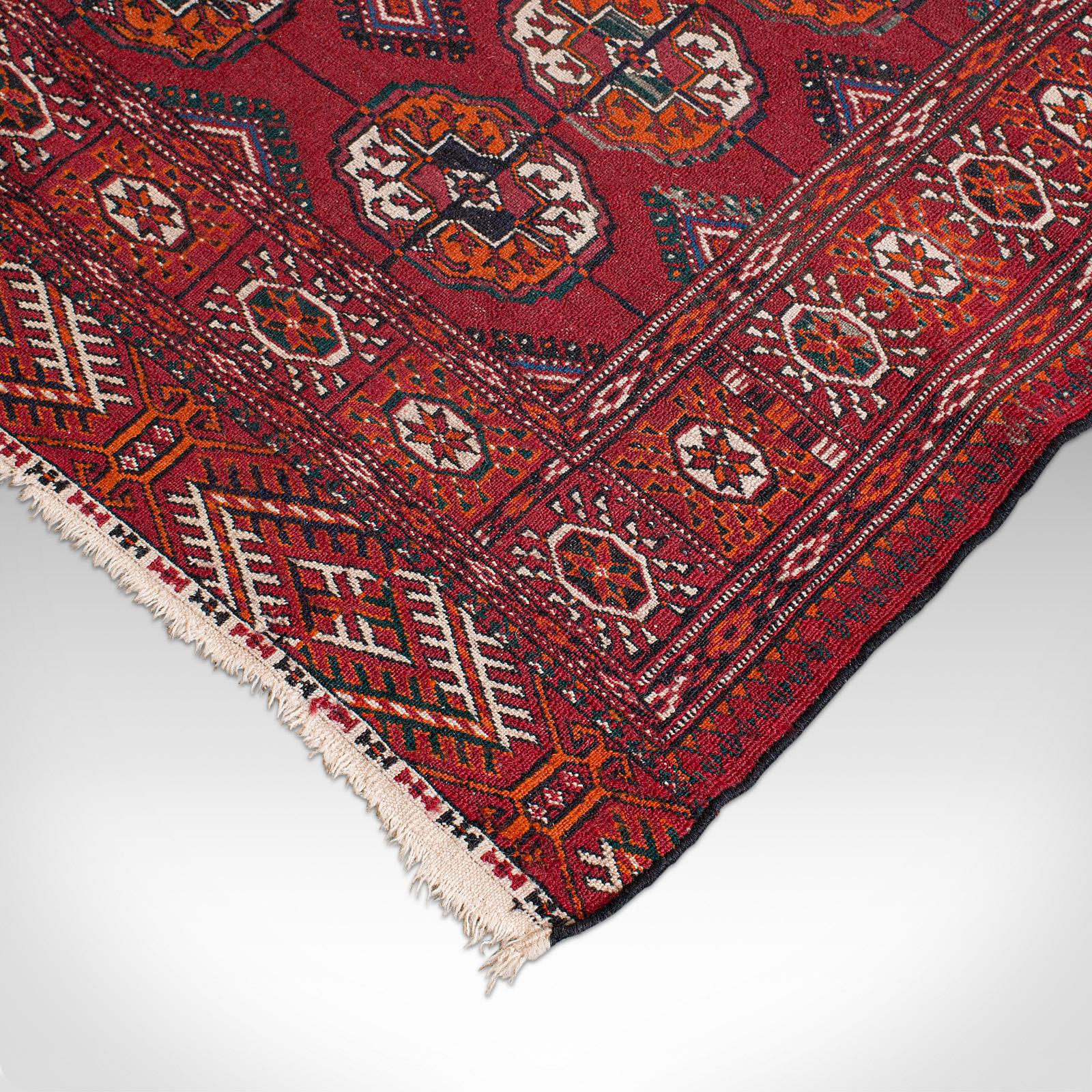 Antique Tekke Bokhara Rug, Middle Eastern, Nomadic, Turkoman, Carpet, circa 1900 5