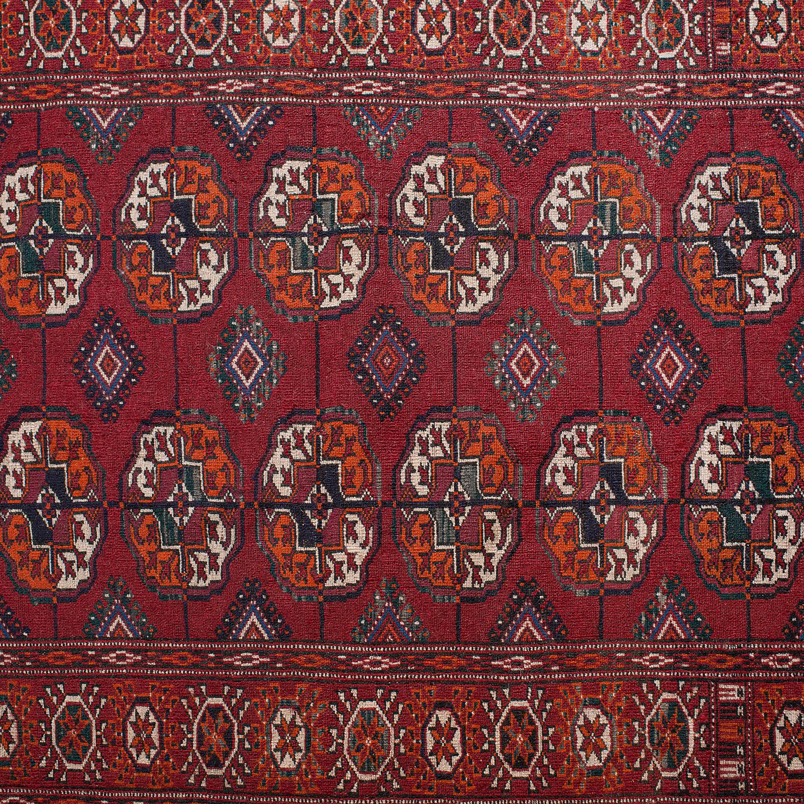 Antique Tekke Bokhara Rug, Middle Eastern, Nomadic, Turkoman, Carpet, circa 1900 6