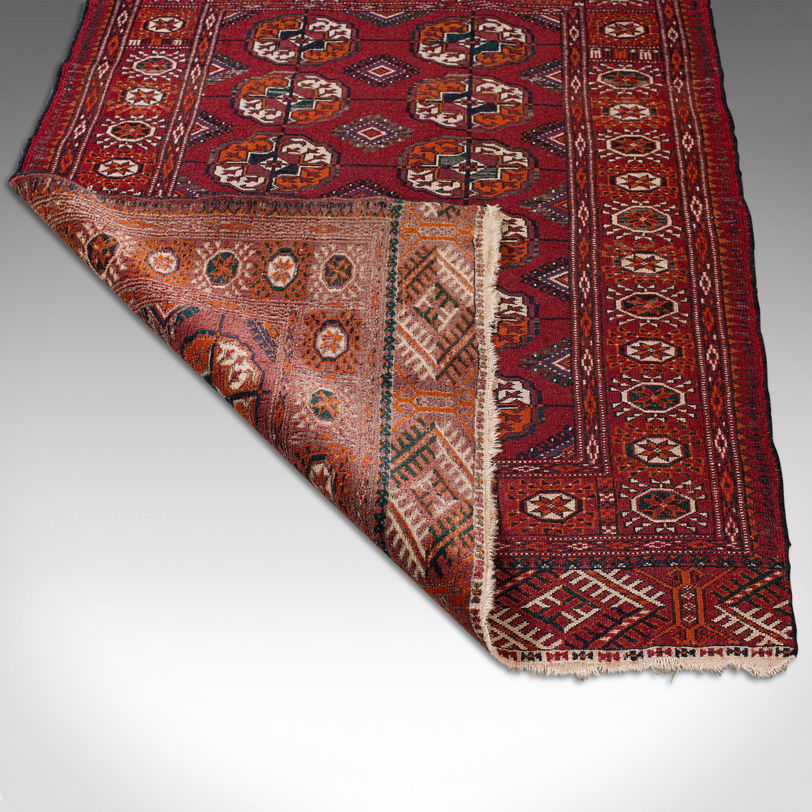 Antique Tekke Bokhara Rug, Middle Eastern, Nomadic, Turkoman, Carpet, circa 1900 7