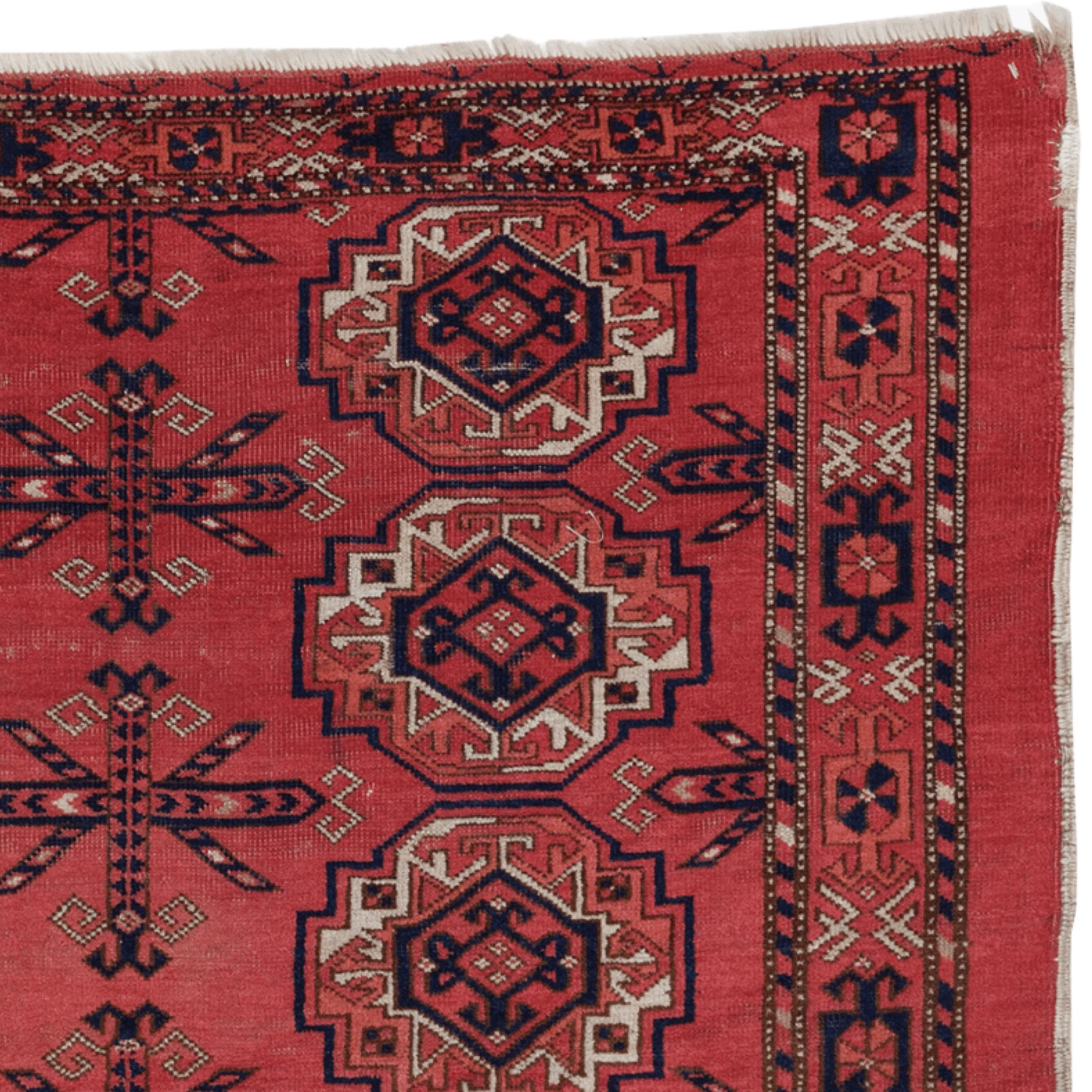 Hand-Knotted Antique Tekke Chuval - Mid 19th century For Sale