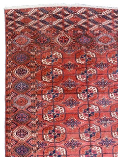 Antique Tekke Main Carpet, Wool, Turkmenistan, Late 19th Century