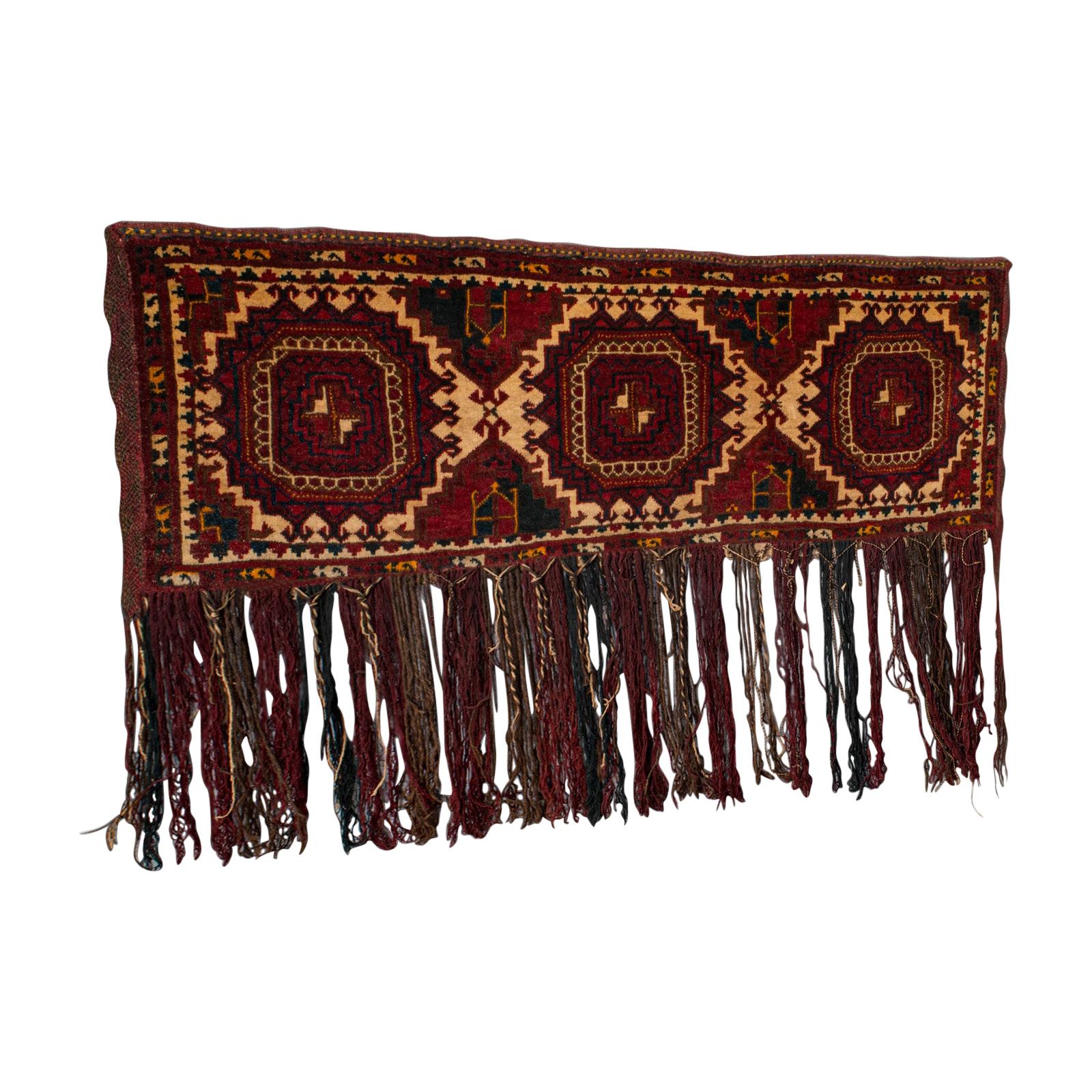 Ancien sac de tente Tekke Torba caucasien tissé, décoratif mural, 1900 en vente