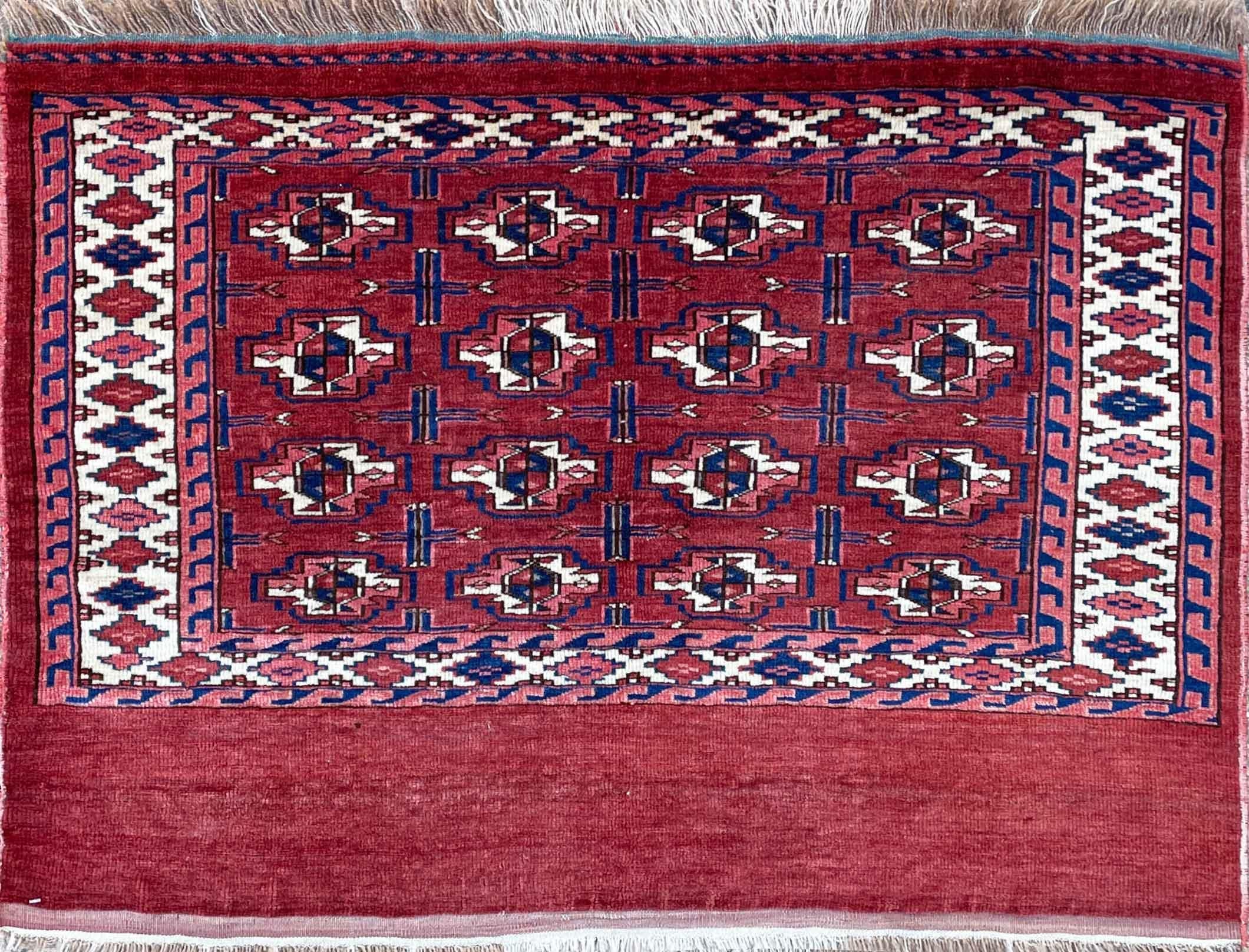 Tribal Antique Tekke Torba Turkoman Rug For Sale